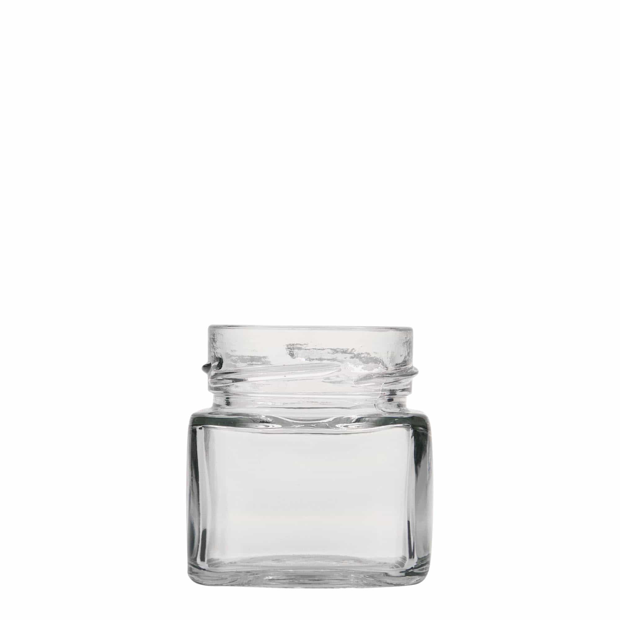 106 ml borcan pătrat „Ikarus”, gura: Deep-Twist-Off (DTO 58)