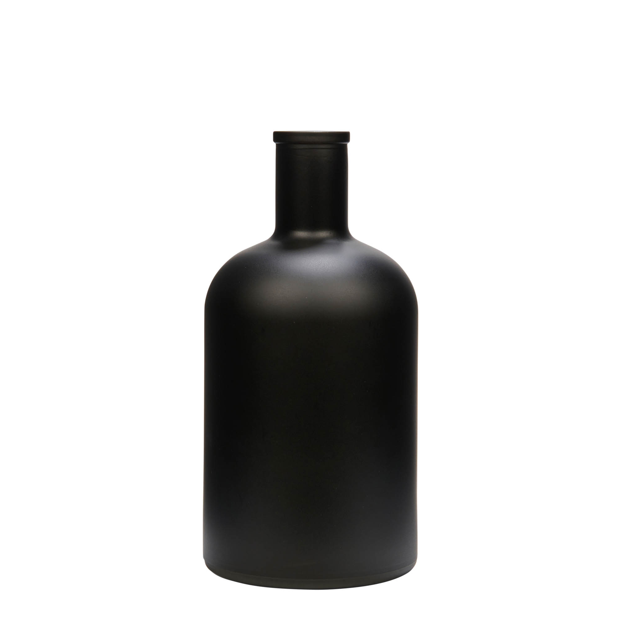 Sticlă de sticlă de 700 ml „Gerardino”, negru, gura: plută