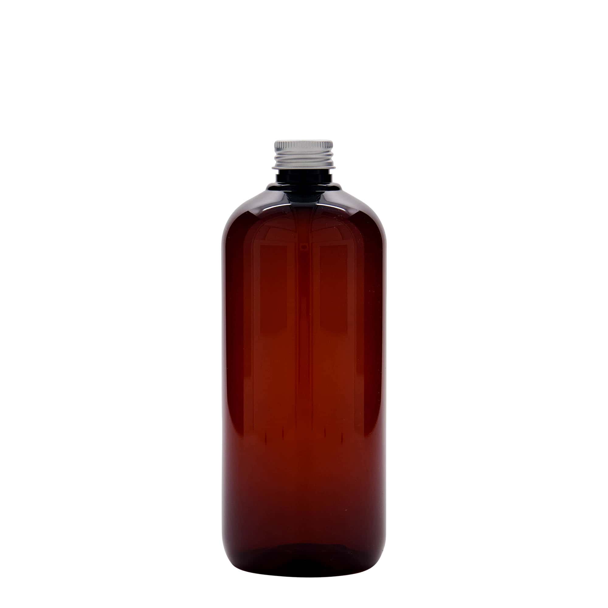 Sticlă din plastic reciclat 500 ml „Victor's Best”, PCR, maro, gura: 24/410