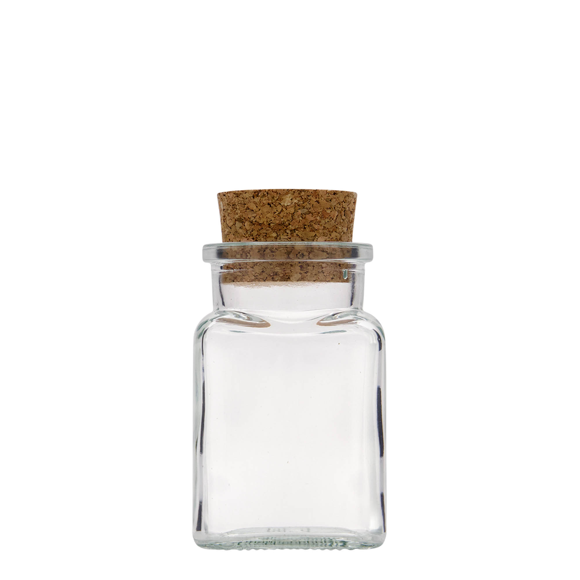 150 ml borcan cu dop de plută, pătrat, gura: plută 150 ml borcan cu dop de plută, pătrat, gura: plută