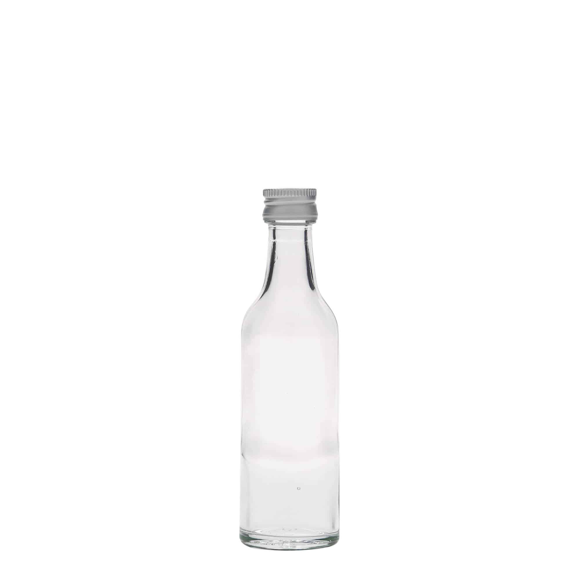 Sticlă de sticlă de 50 ml cu gât drept, deschidere: PP 18