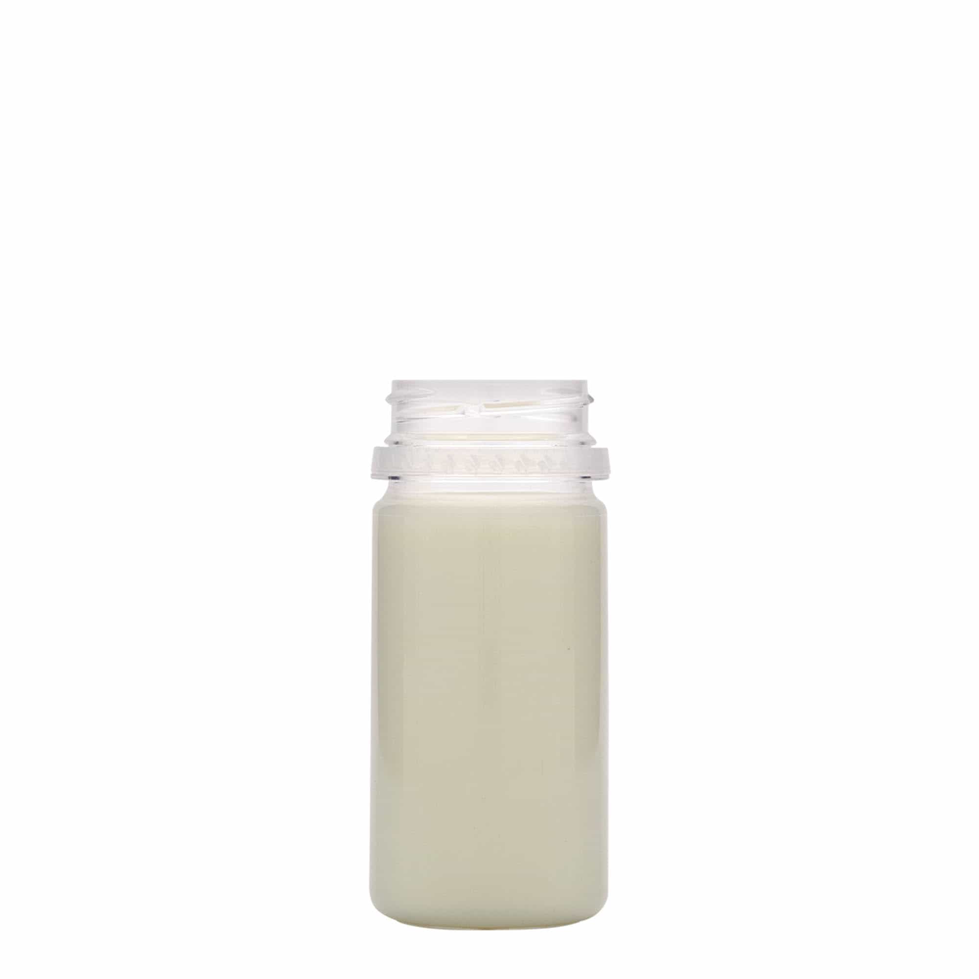 Sticlă PET de 100 ml „Everytime”, plastic, gât: 38 mm Sticlă PET de 100 ml „Everytime”, plastic, gât: 38 mm