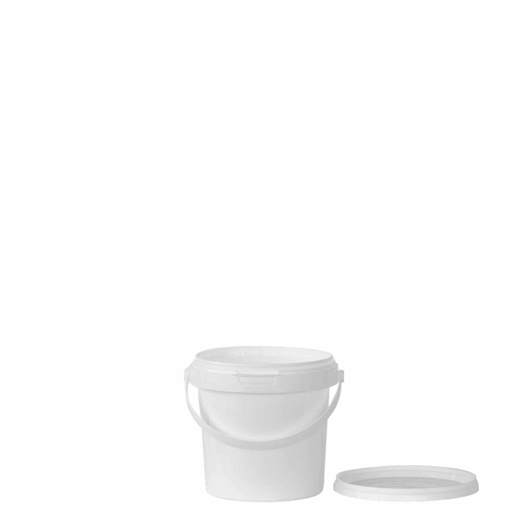 0,6 l găleată, plastic PP, albă