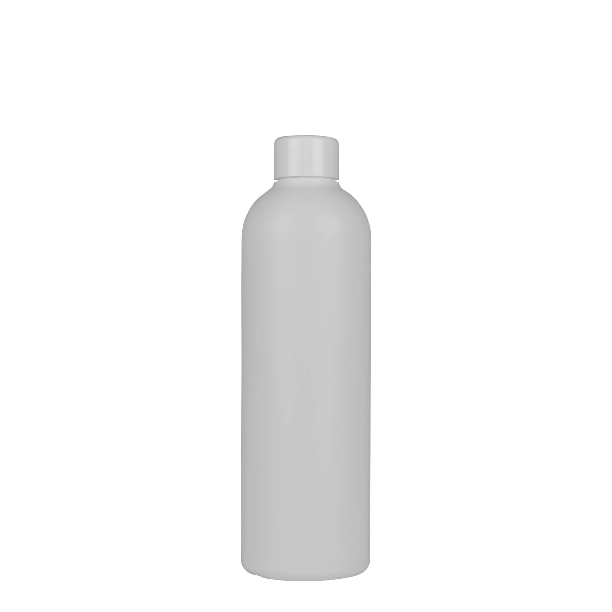 Sticlă din plastic de 300 ml „Tuffy”, HDPE, albă, gura: 24/410