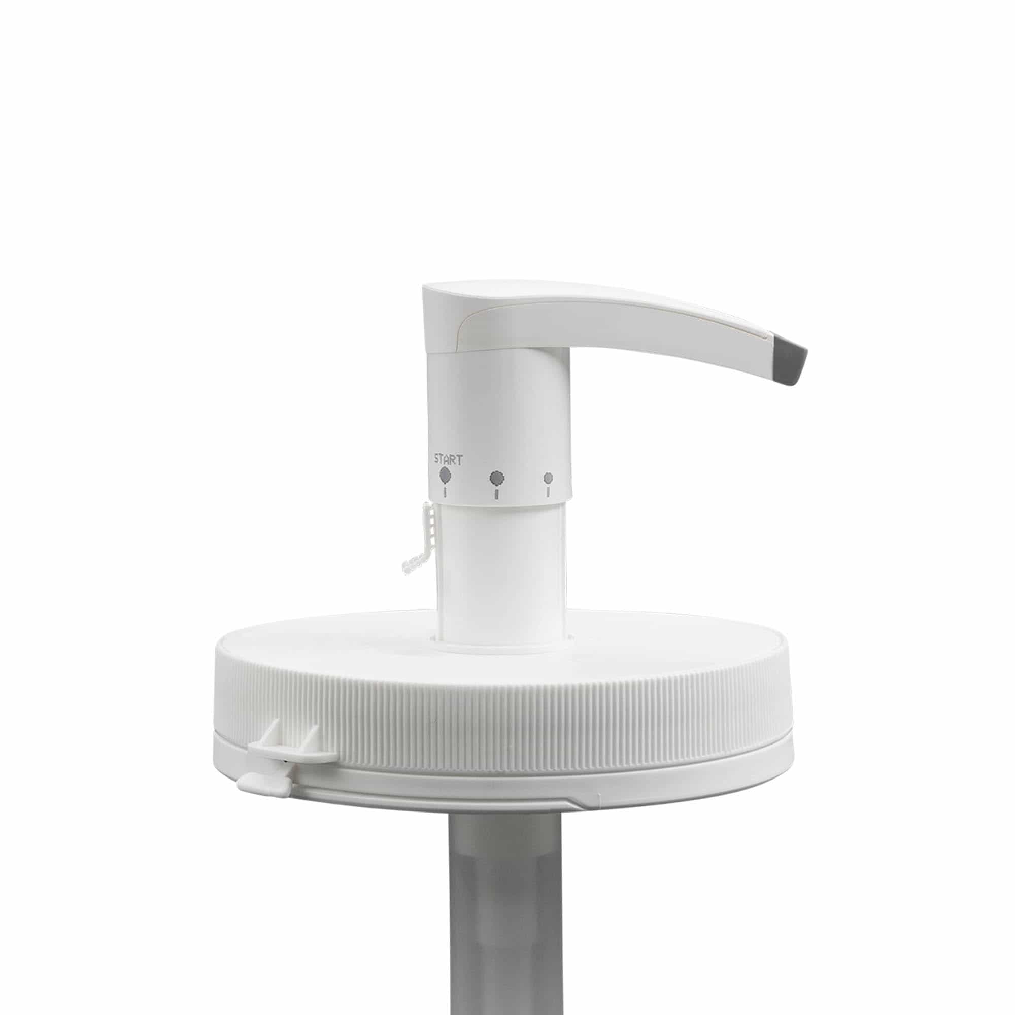 Pompa dozatoare pentru 1.240 ml „Securibox”, plastic PE, alb, pentru gură: capac cu filet