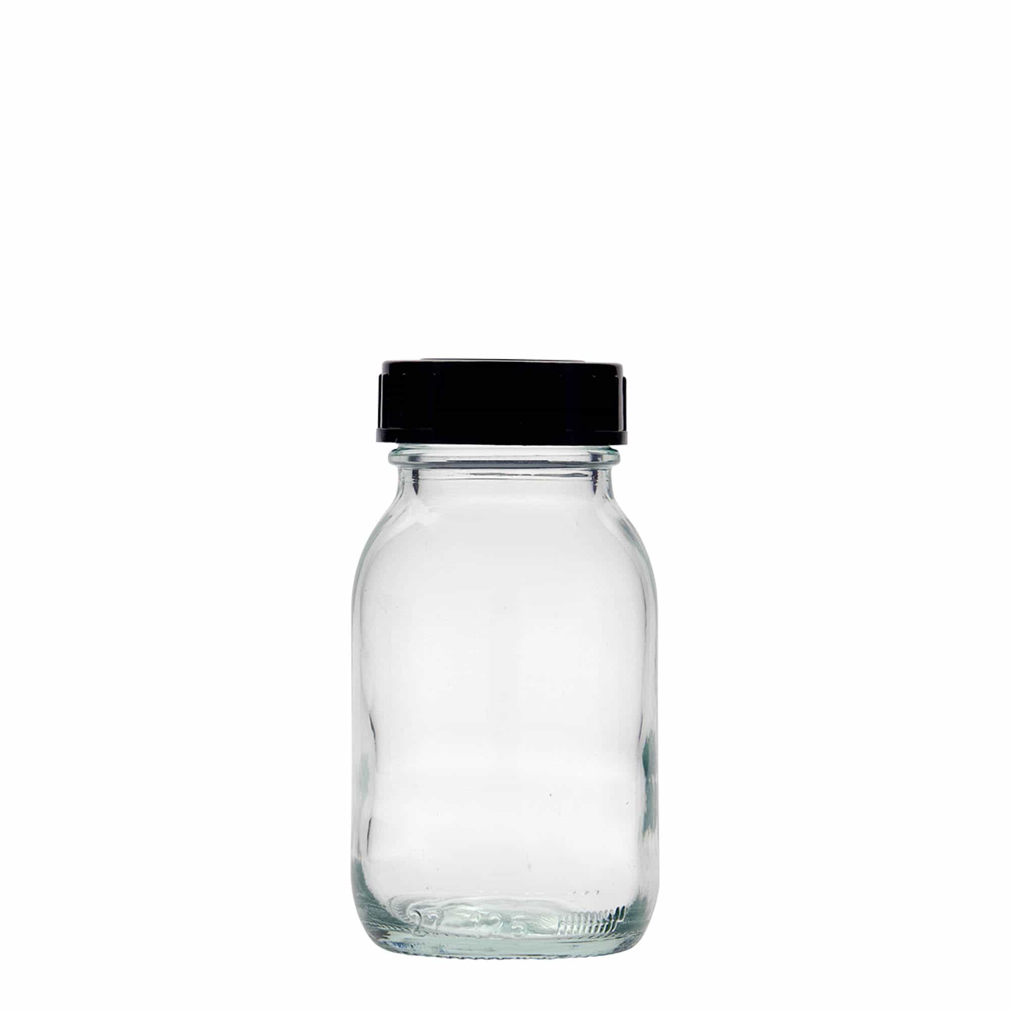 125 ml borcan cu gât larg, deschidere: DIN 40