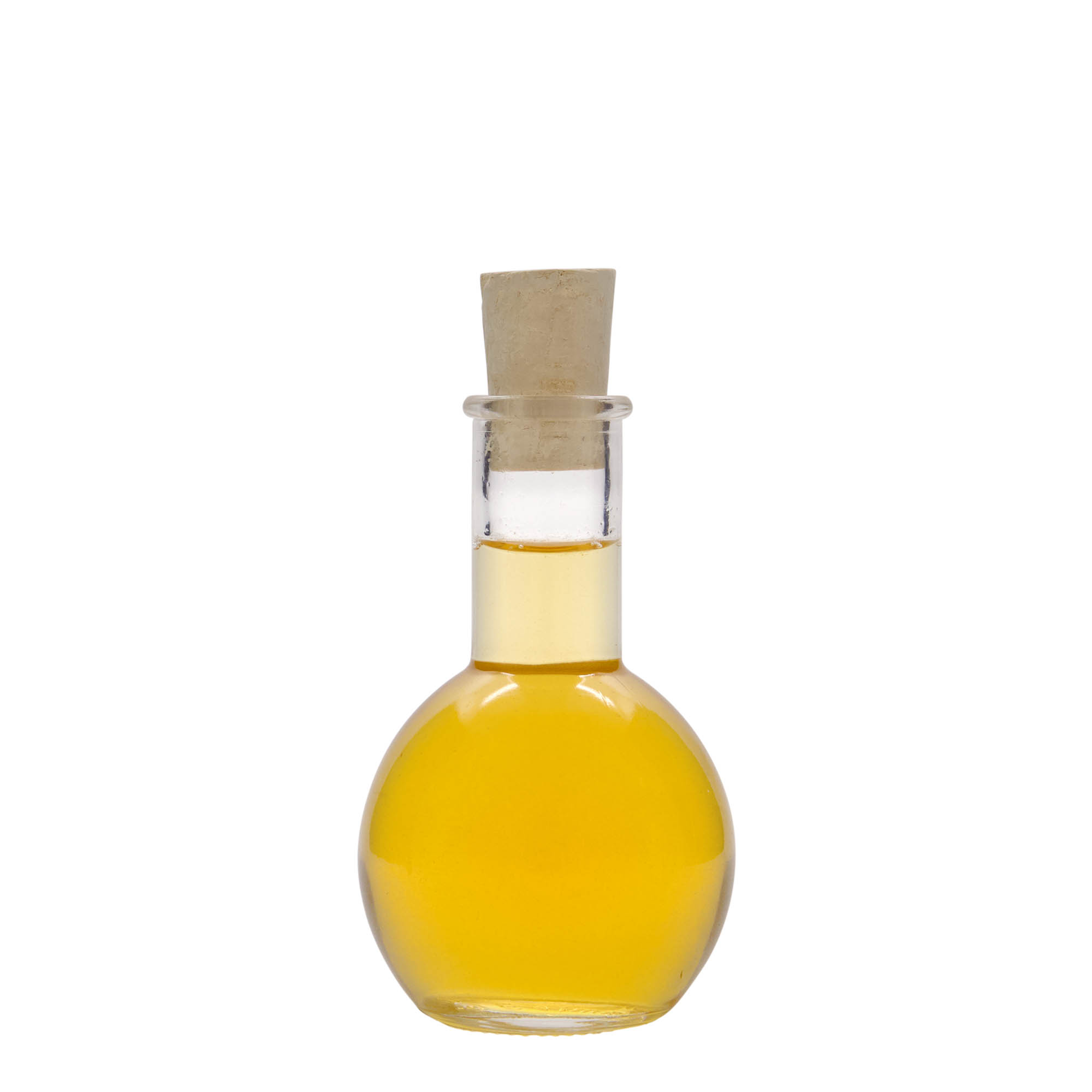 Sticlă de sticlă de 100 ml „Tulipano”, gât: dop de plută Sticlă de sticlă de 100 ml „Tulipano”, gât: dop de plută