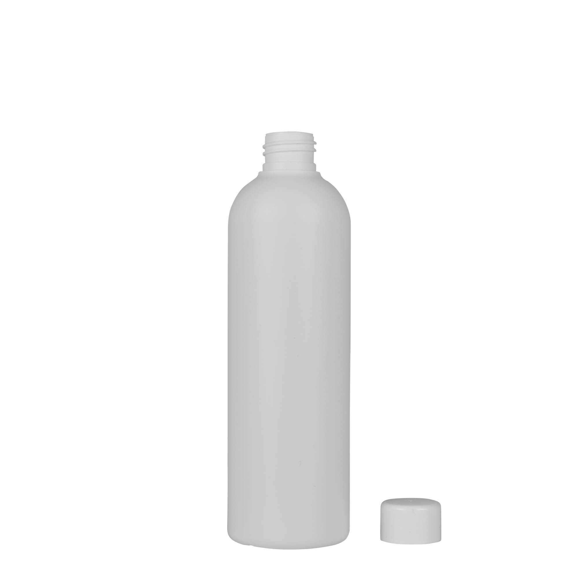 Sticlă din plastic de 300 ml „Tuffy”, HDPE, albă, gura: 24/410 Sticlă din plastic de 300 ml „Tuffy”, HDPE, albă, gura: 24/410
