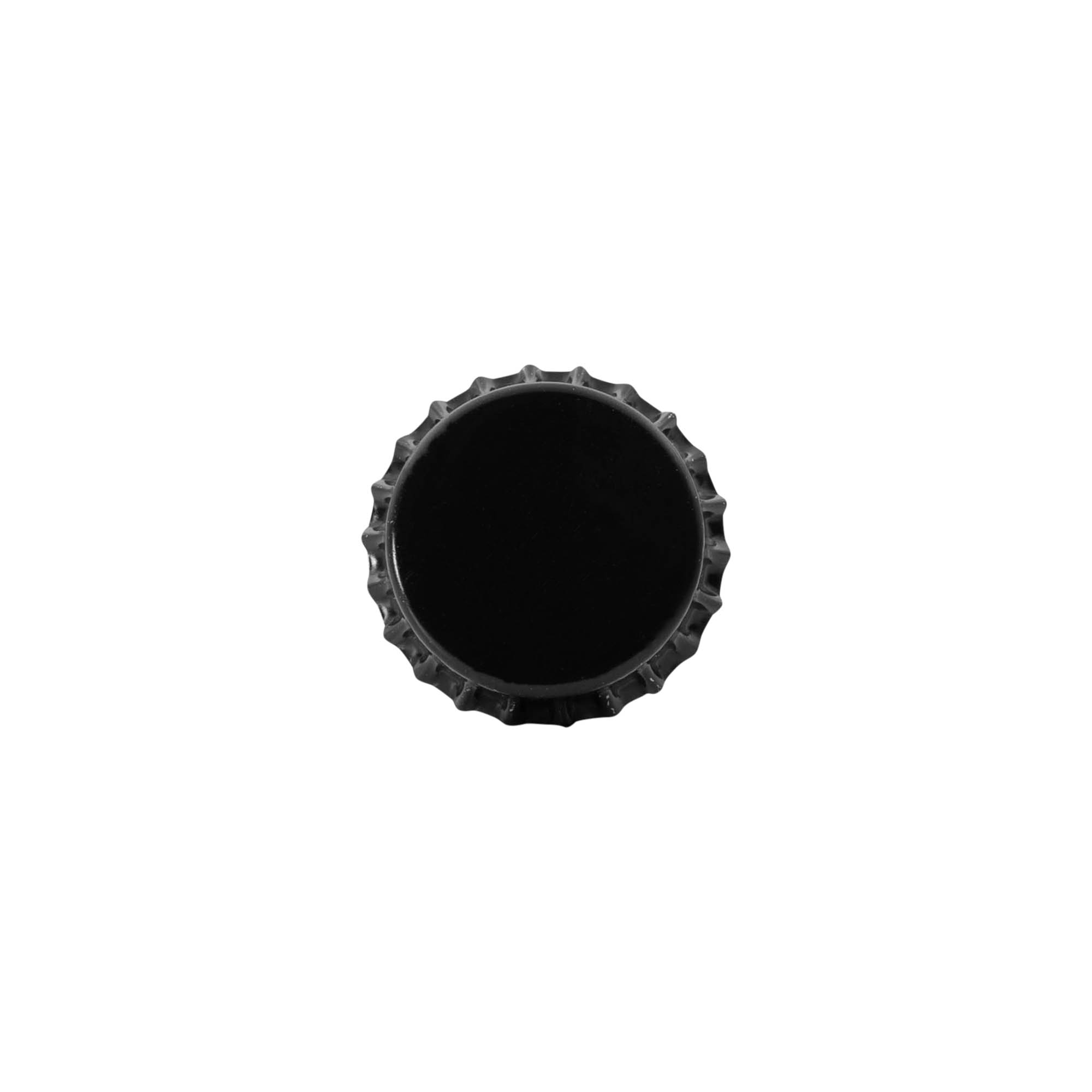 Capace de sticlă 29 mm, metal, negru Capace de sticlă 29 mm, metal, negru