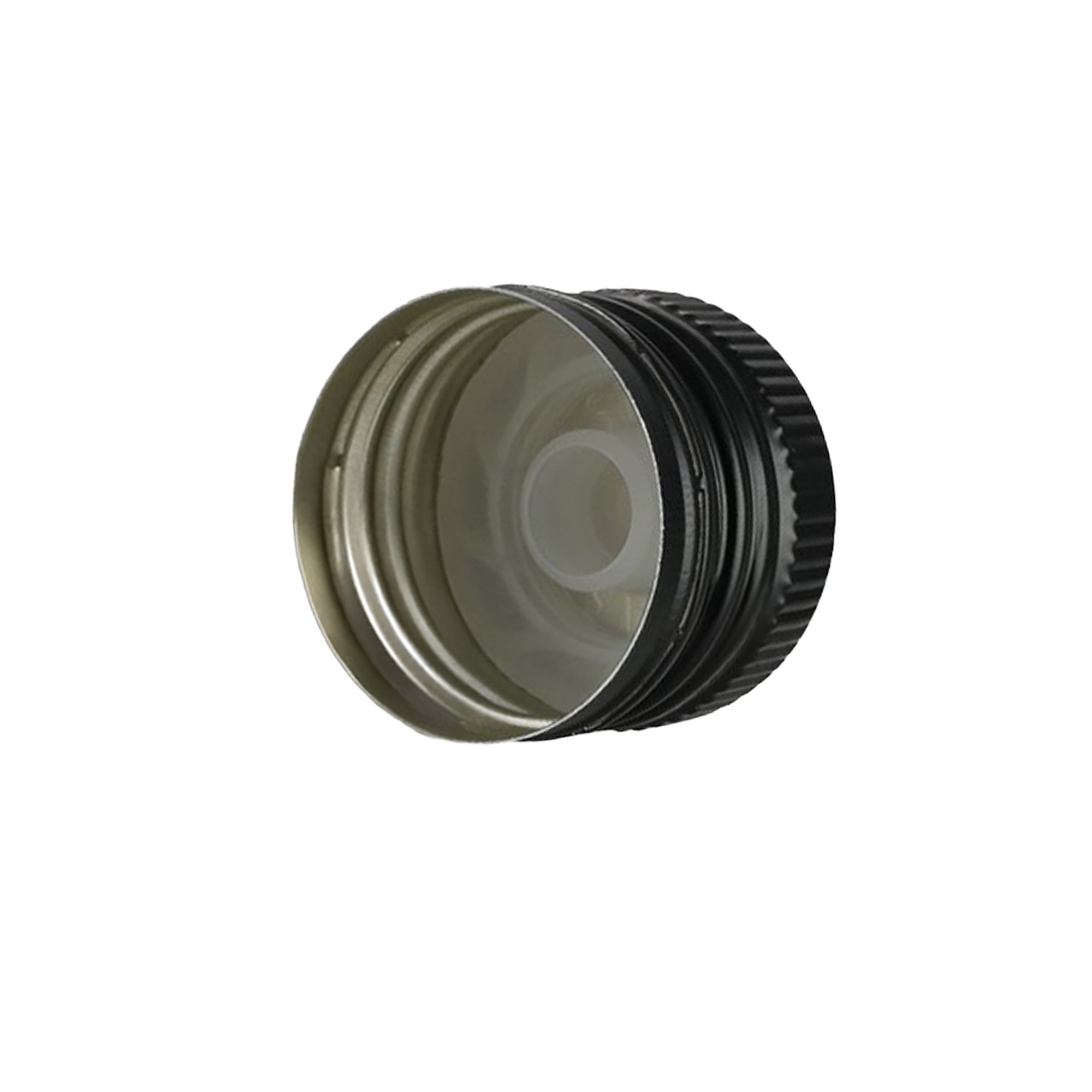 Capac cu filet și inserție pentru turnare, metal-plastic, negru, pentru deschidere: PP 31,5