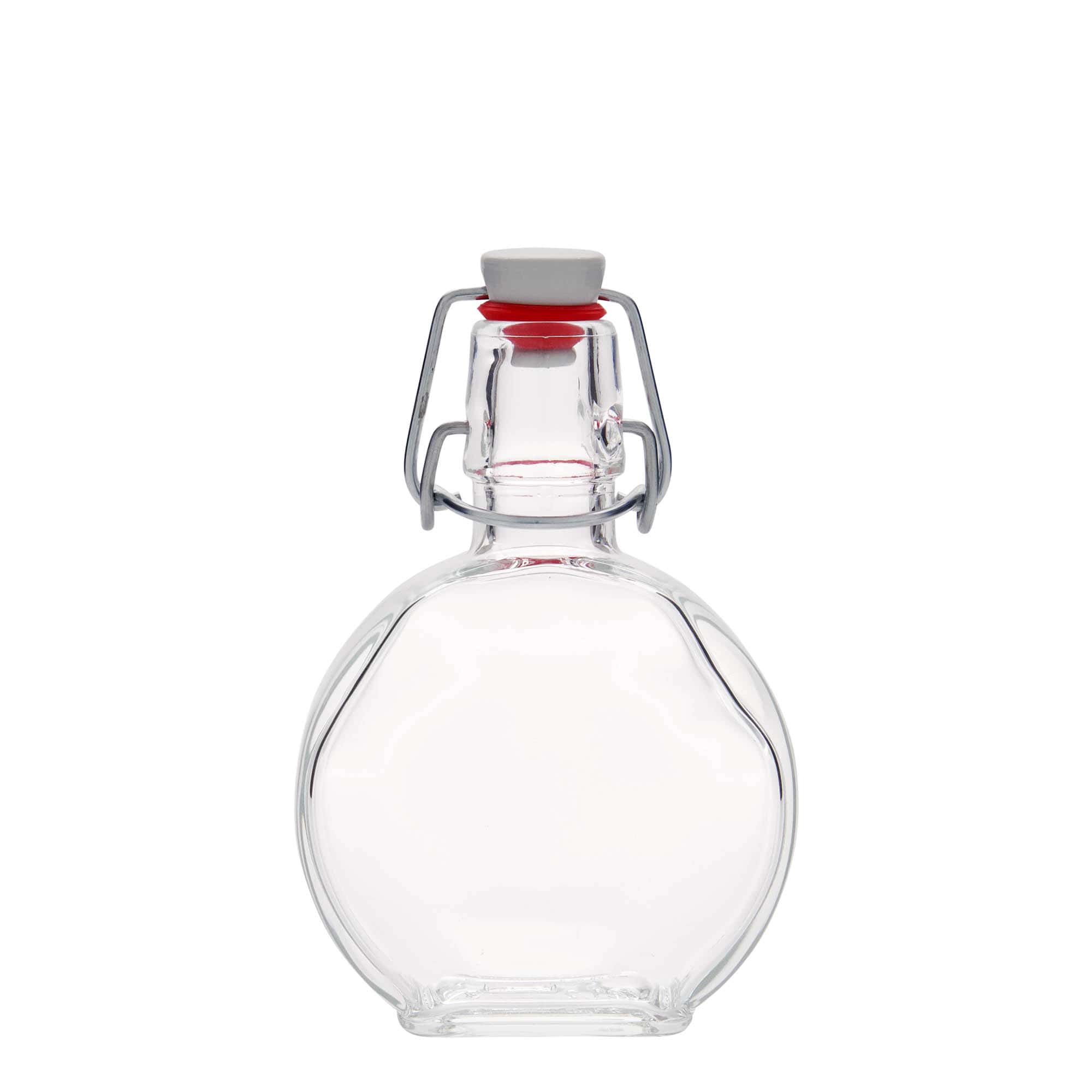 Sticlă de 200 ml „Sensatione”, dreptunghiulară, gura: capac cu balama