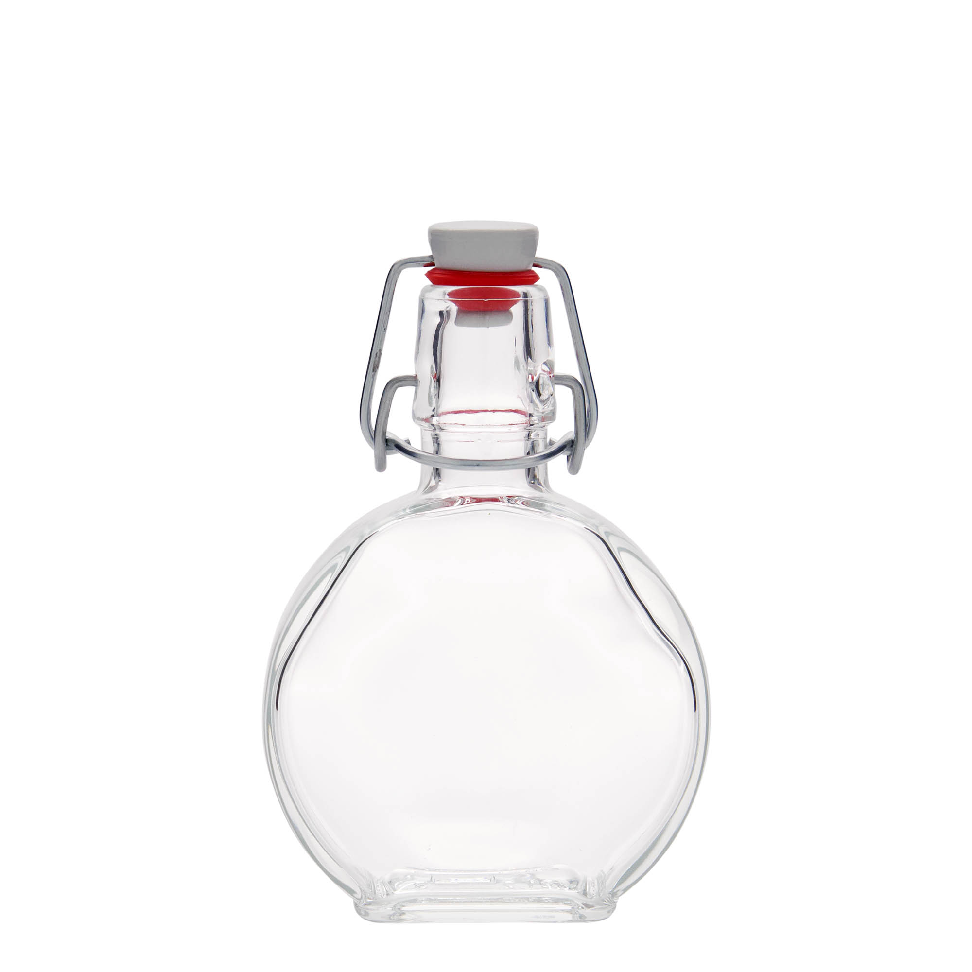 Sticlă de 200 ml „Sensatione”, dreptunghiulară, gura: capac cu balama