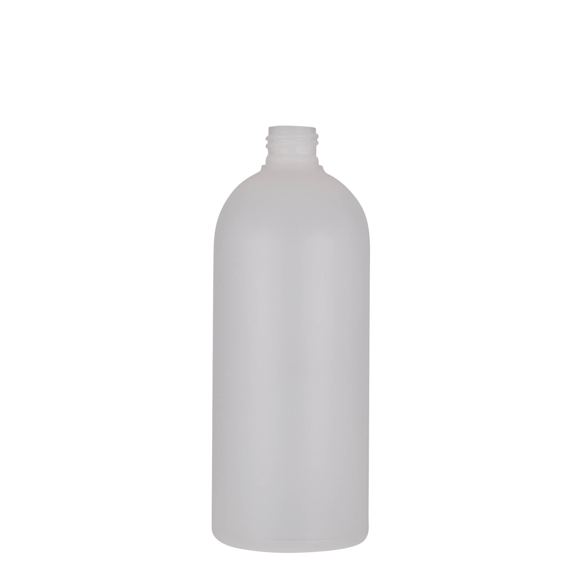 Flacon din plastic de 500 ml „Tuffy”, HDPE, natural, gura: 24/410