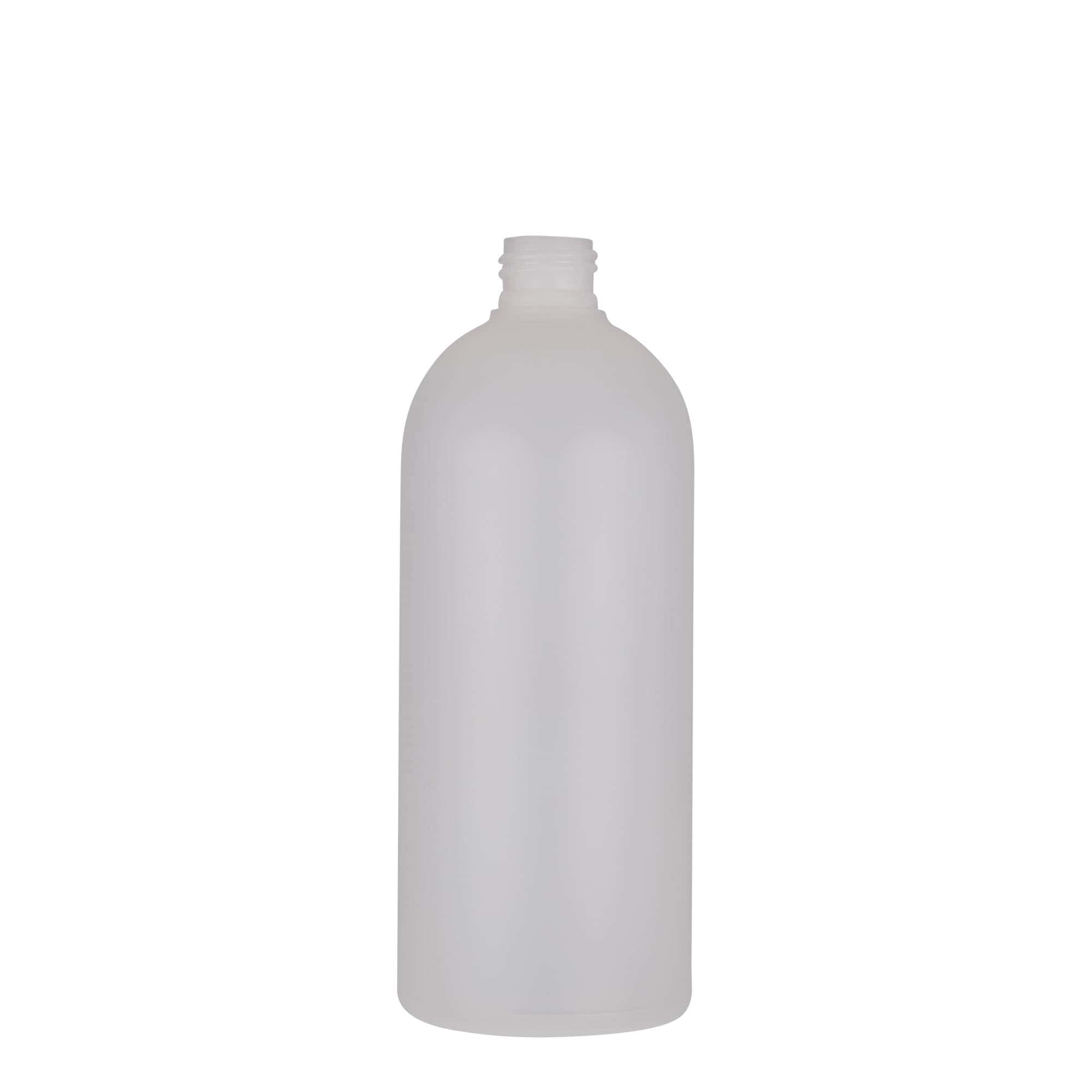 Flacon din plastic de 500 ml „Tuffy”, HDPE, natural, gura: 24/410