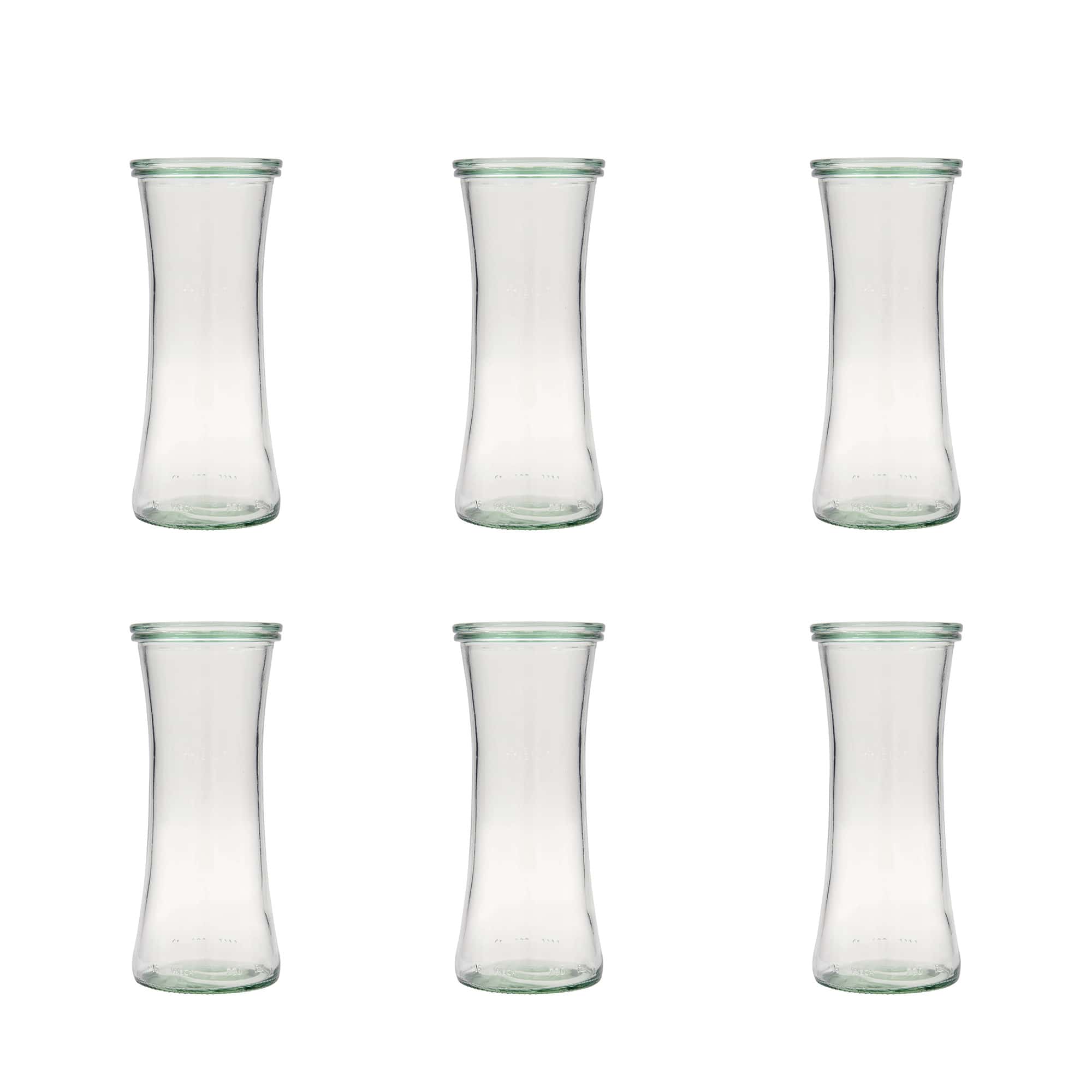 6x 730 ml borcan gourmet WECK cu capac de sticlă RR 80