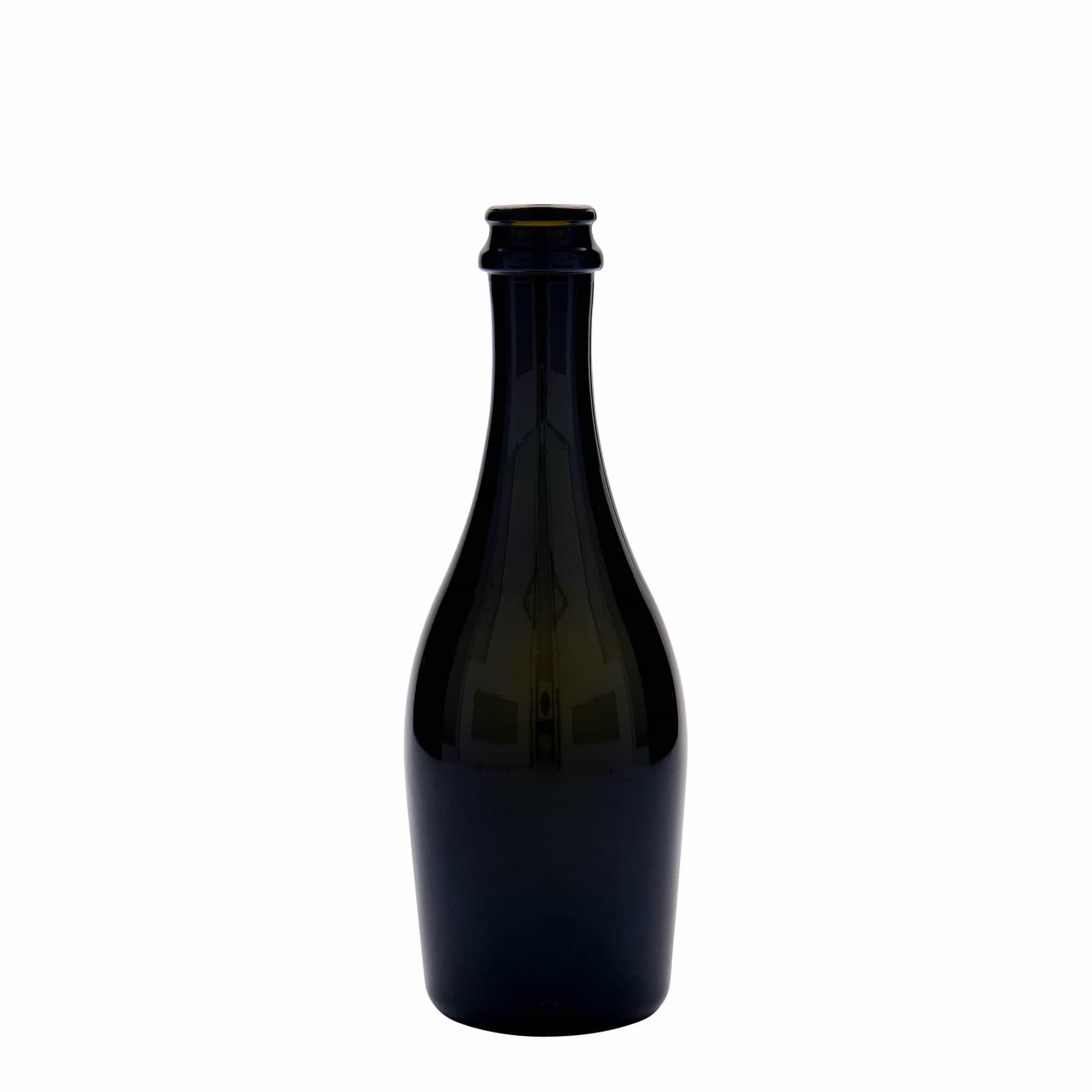 Sticlă de șampanie 330 ml „Carmen”, sticlă, verde antic, gât: capac tip coroană
