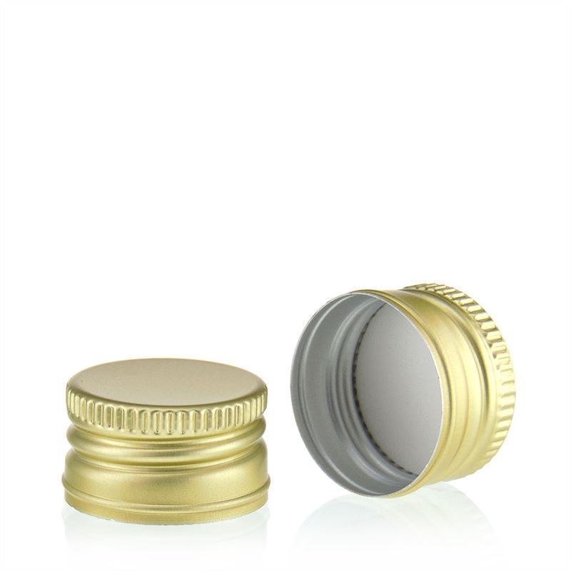 Capac cu filet, metal, auriu, pentru gura: PP 28