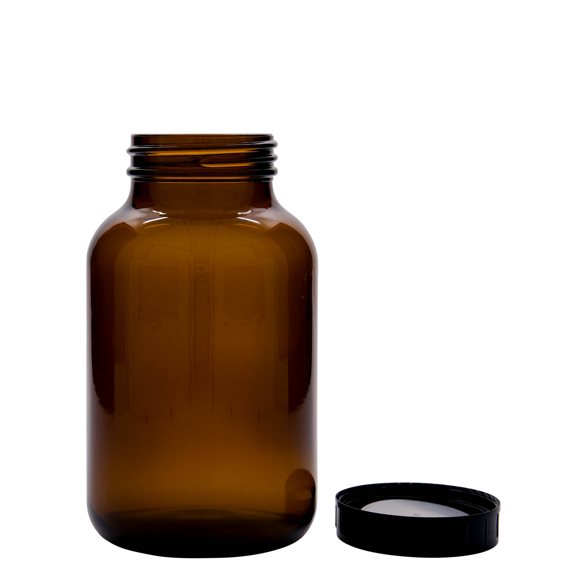 1.000 ml borcan cu gât larg, maro, gura: DIN 68 1.000 ml borcan cu gât larg, maro, gura: DIN 68