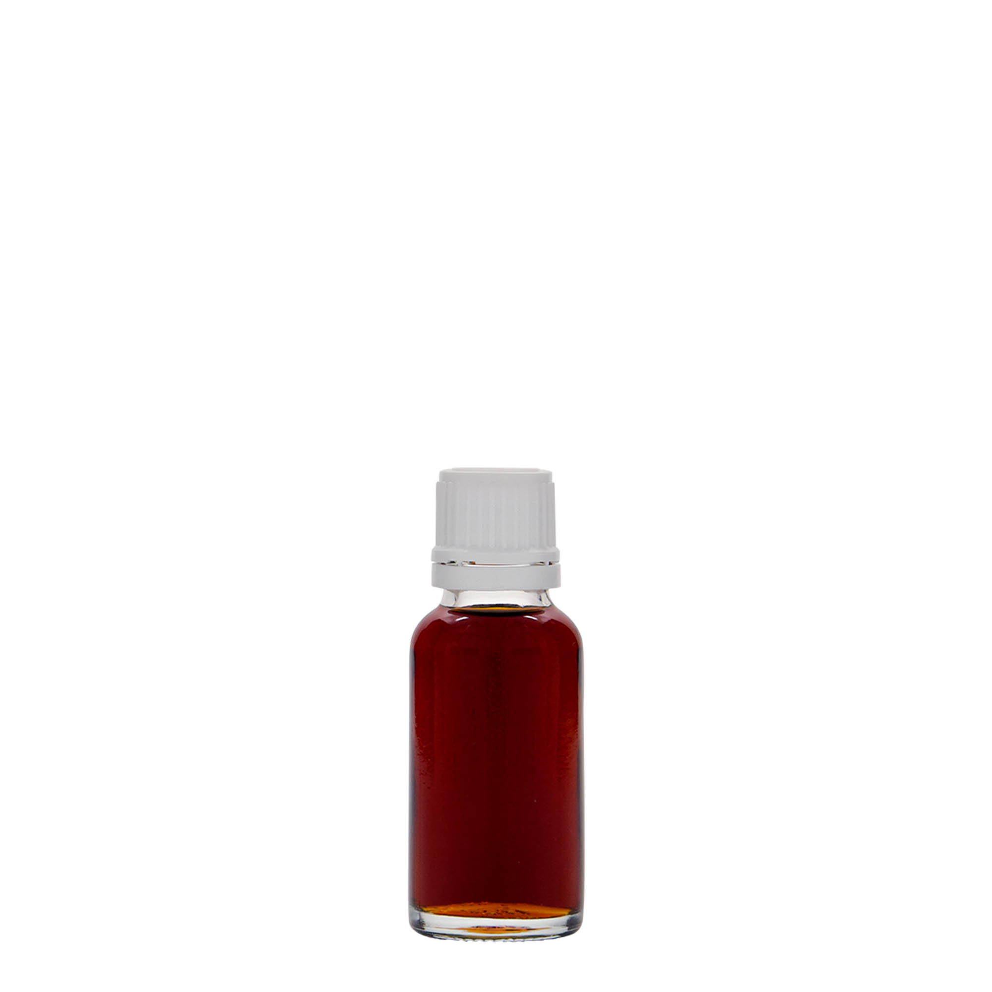 Flacon medical de 20 ml, sticlă, gura: DIN 18