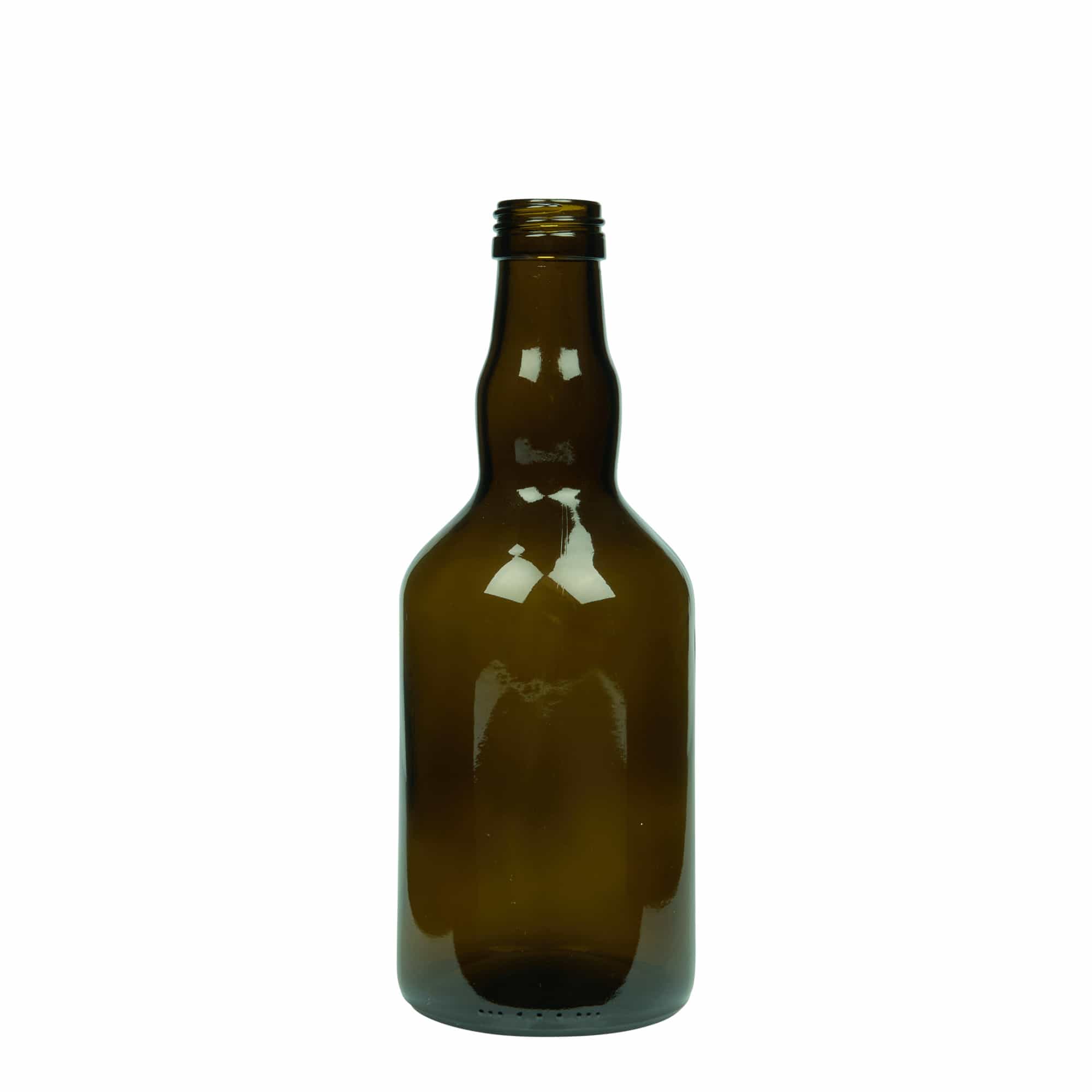Sticlă de sticlă de 500 ml „Olona”, verde antic, gura: PP 31,5
