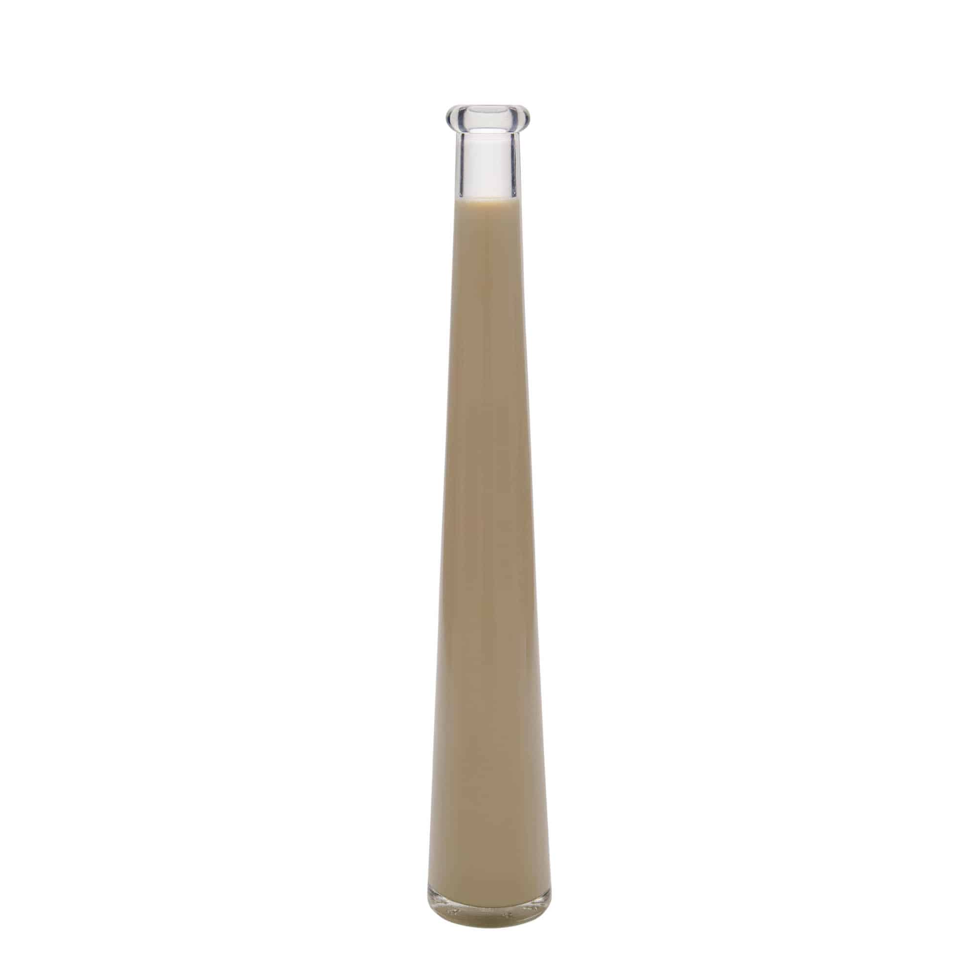 Sticlă de sticlă de 200 ml „Dama Rondo”, gura: dop de plută