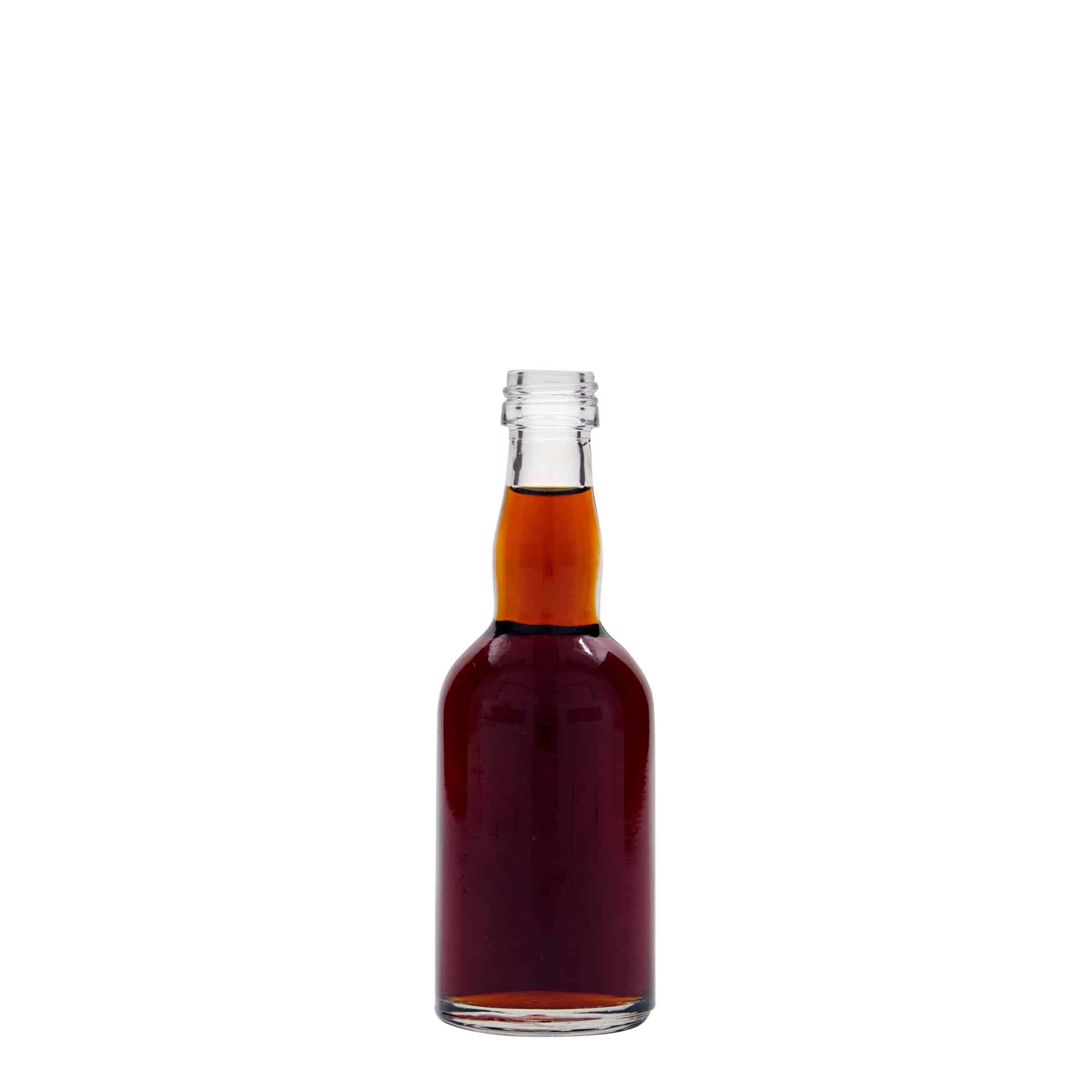 Sticlă de sticlă de 50 ml „Proba”, gura: PP 18