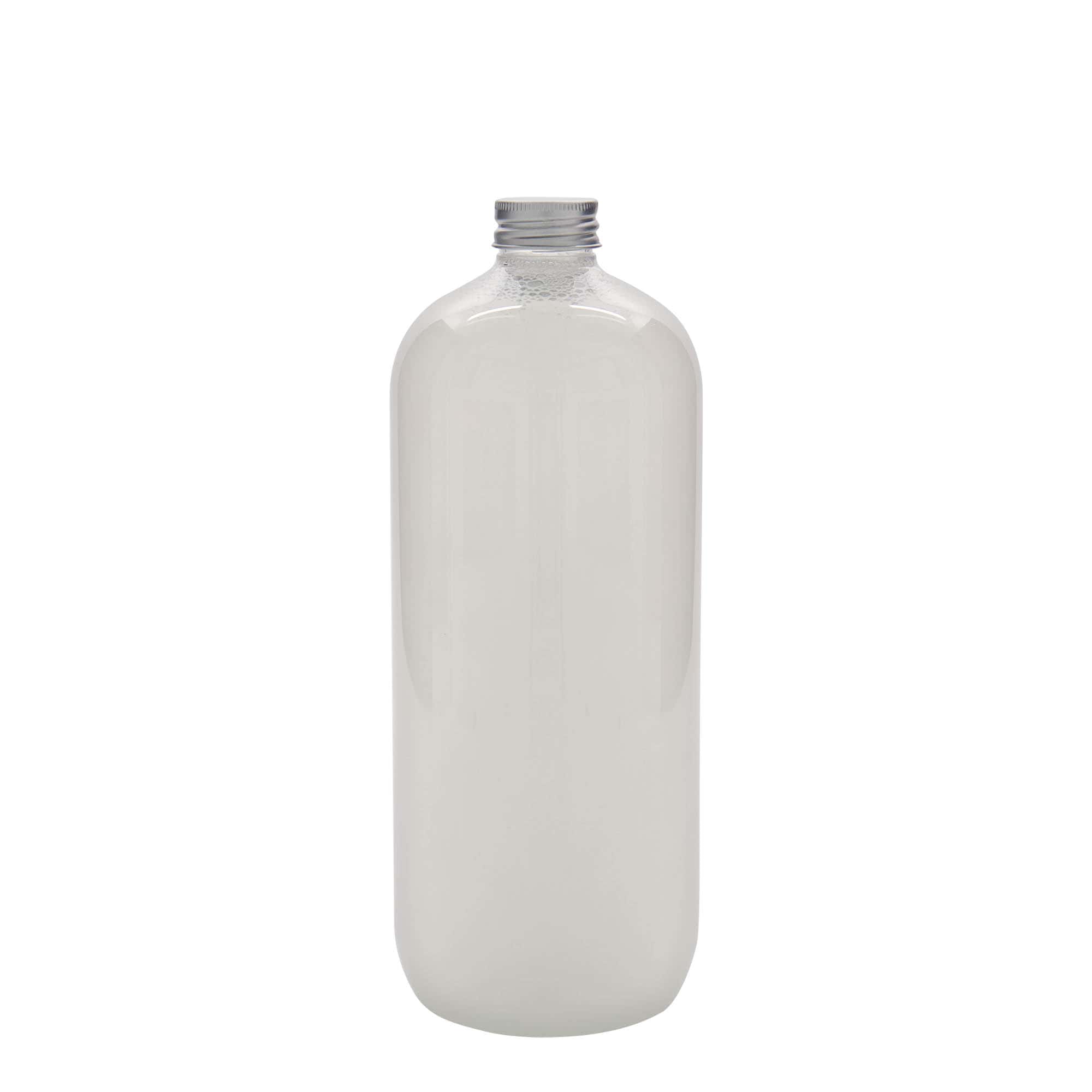1.000 ml sticlă PET „Boston”, plastic, gura: 28/410