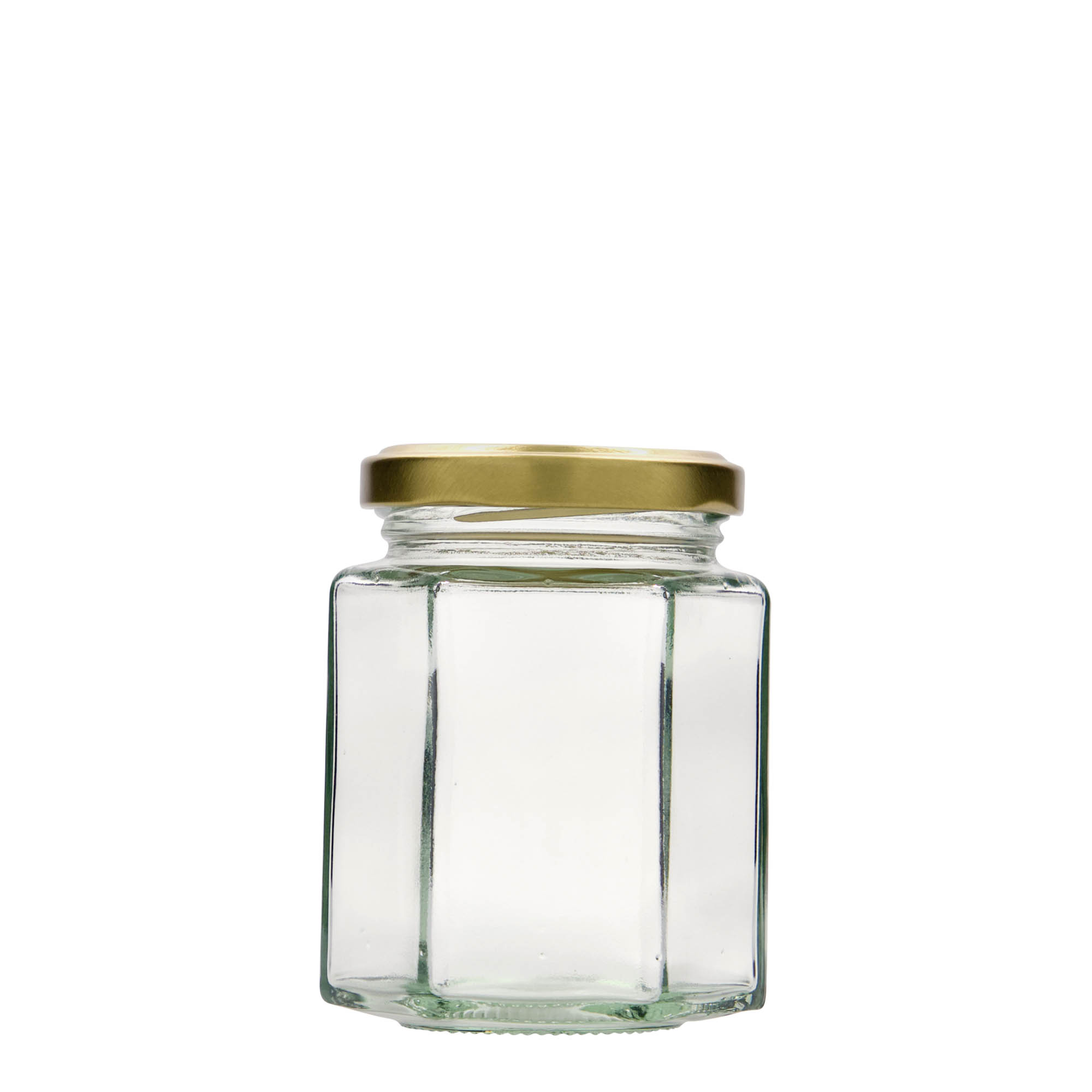 196 ml borcan hexagonal, gura: Twist-Off (TO 58)
