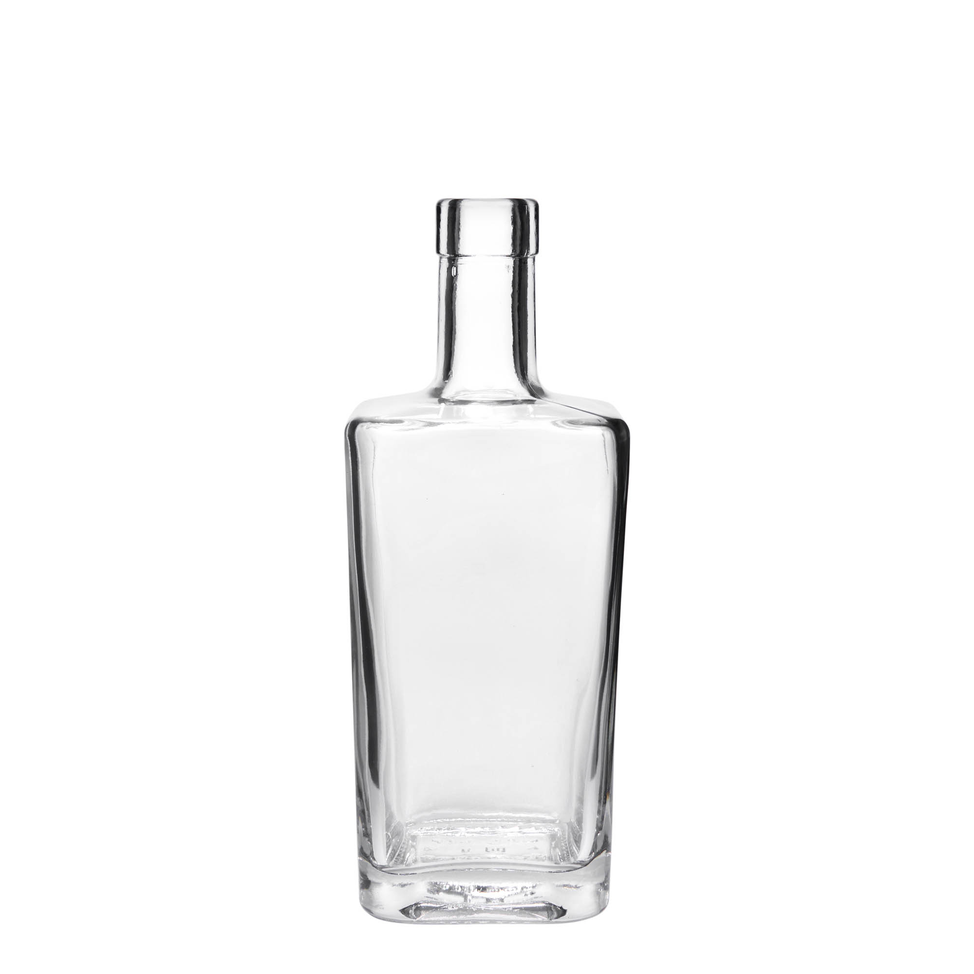 Sticlă de sticlă de 500 ml 'Noel', pătrată, gura: dop de plută