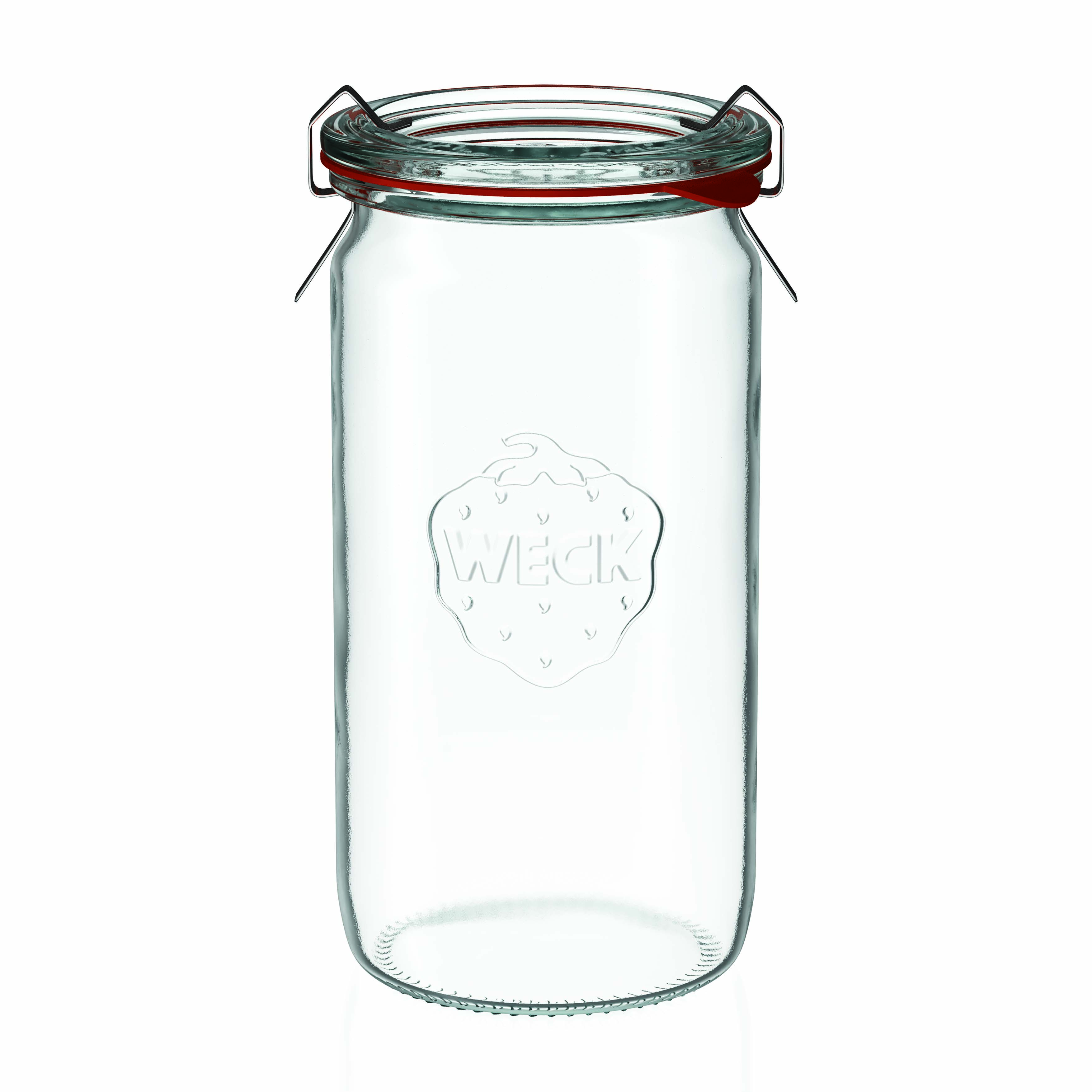 340 ml borcan cilindric WECK, gură: margine rotundă