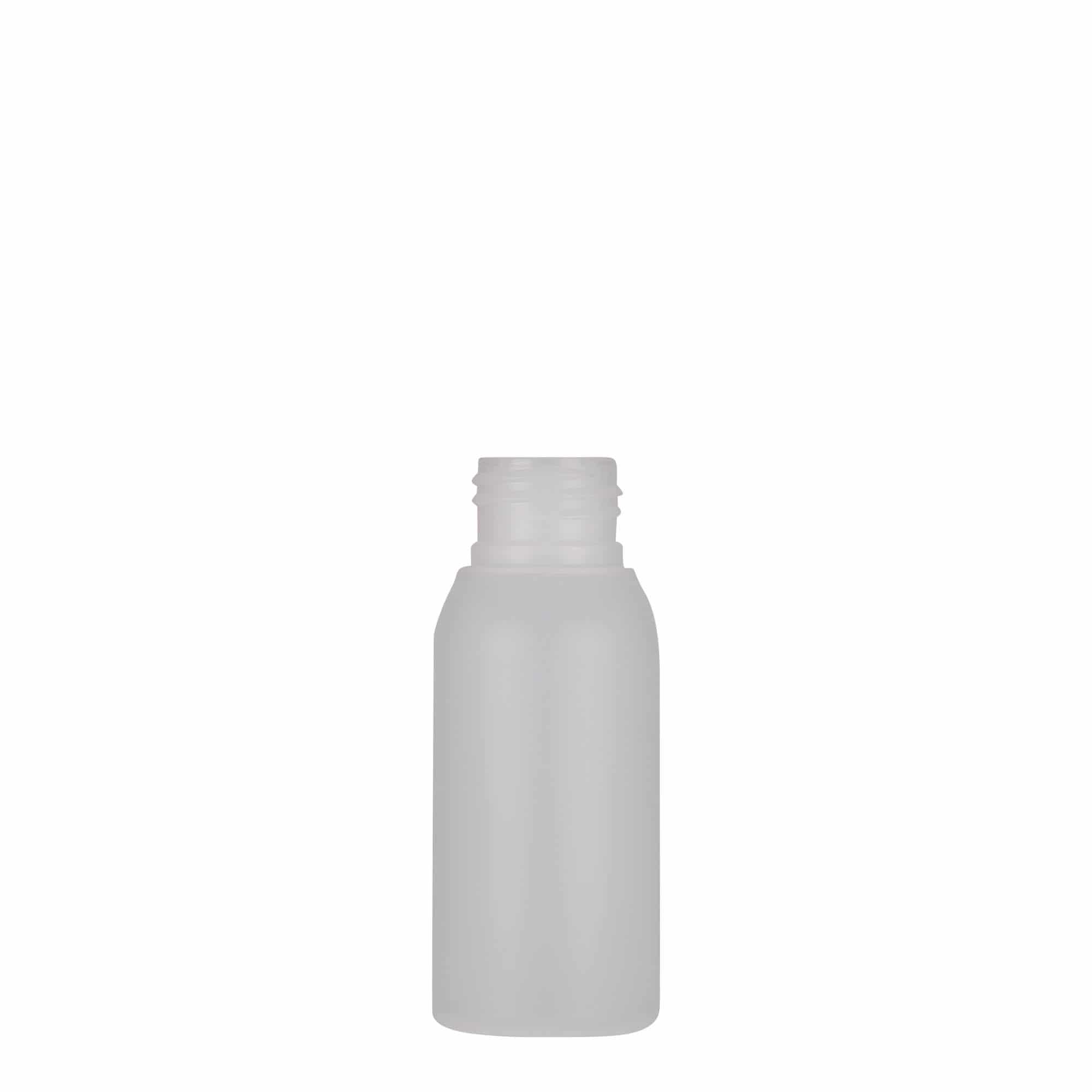Flacon din plastic de 50 ml „Tuffy”, HDPE, natural, gura: 24/410