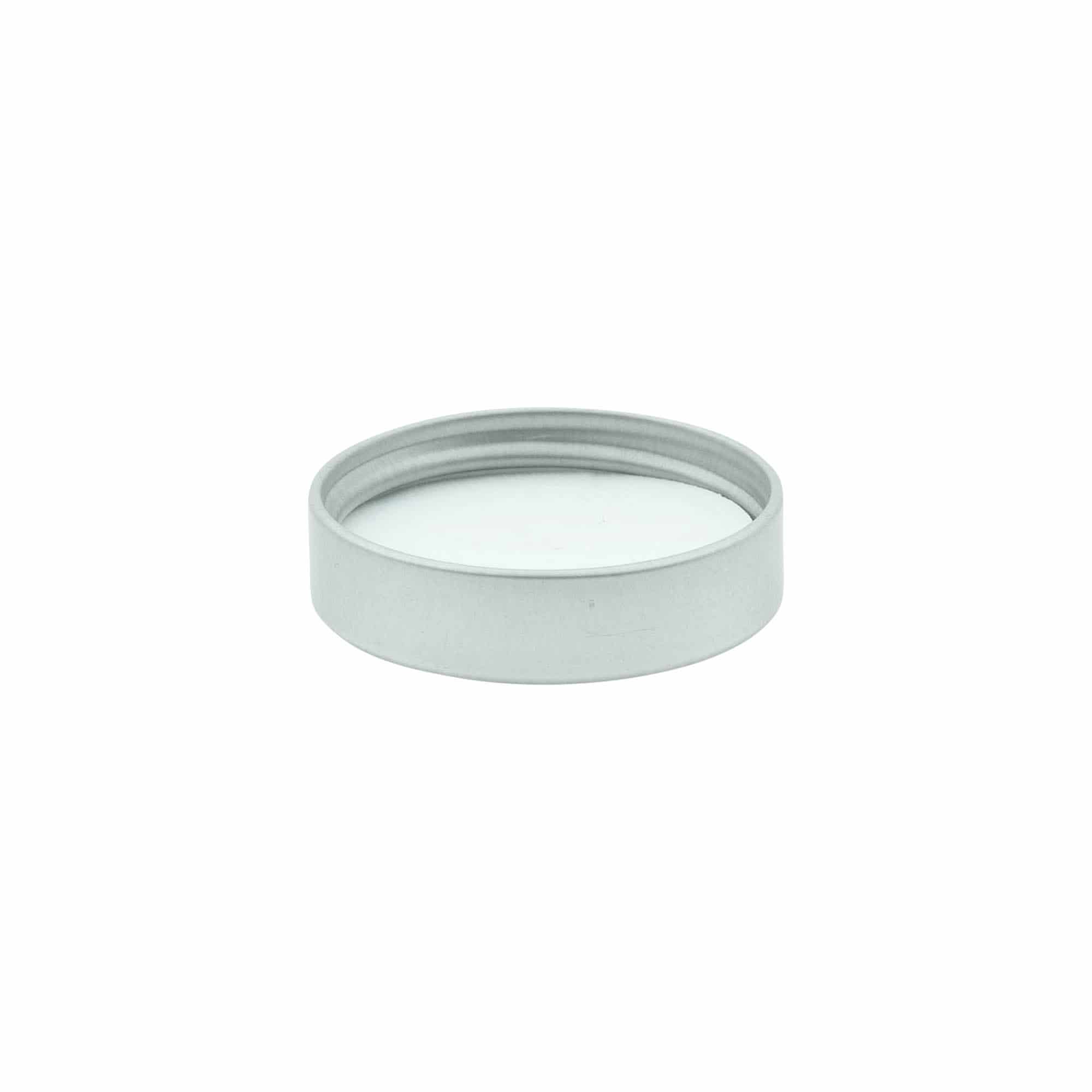 Capac cu filet, metalic, argintiu, pentru gura: 38/400