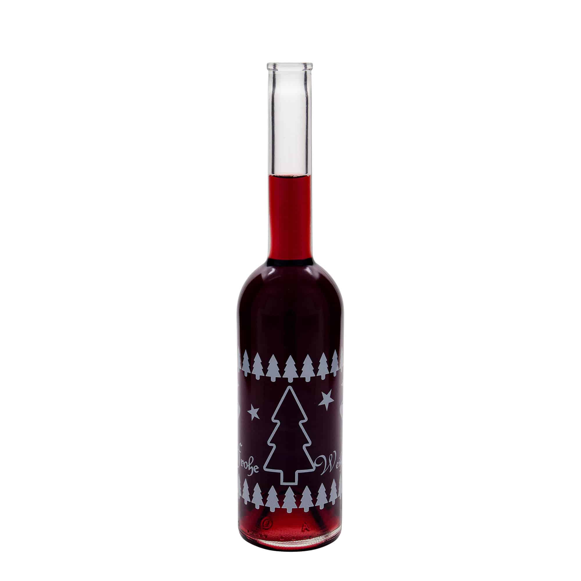 Sticlă de sticlă de 500 ml „Opera”, motiv: Crăciun clasic, deschidere: dop