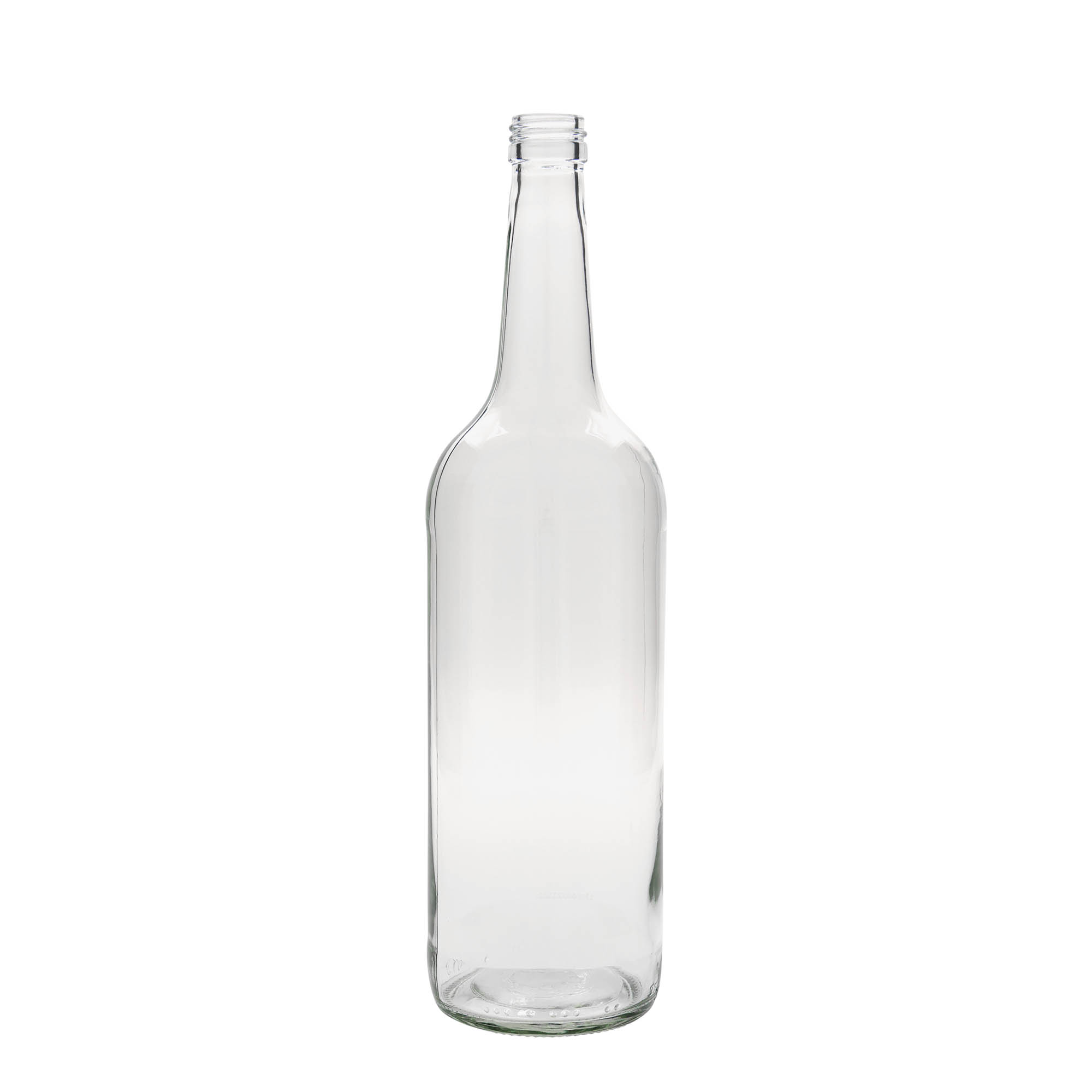 Sticlă de sticlă de 1.000 ml cu gât drept, gură: PP 28