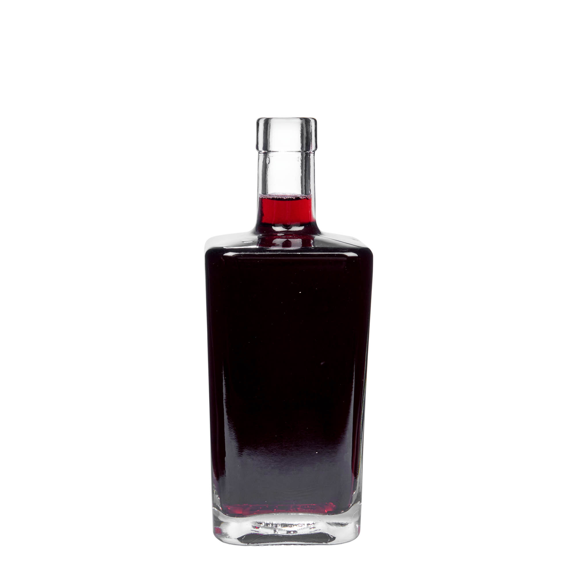 Sticlă de sticlă de 500 ml 'Noel', pătrată, gura: dop de plută