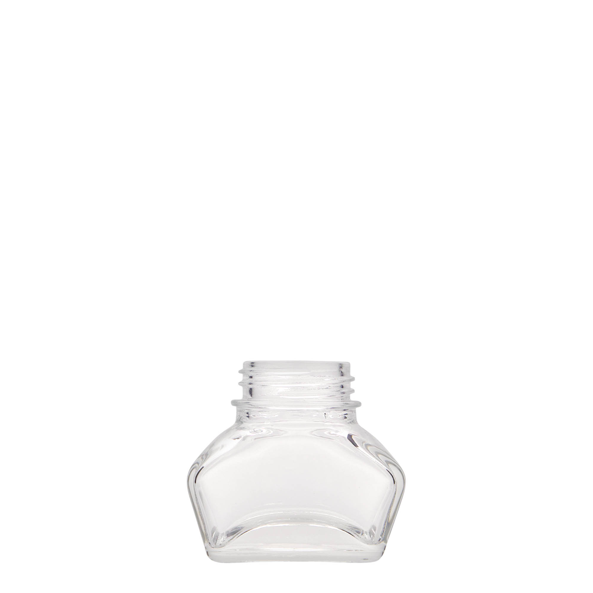 30 ml sticluță de cerneală, dreptunghiulară, gura: capac cu filet