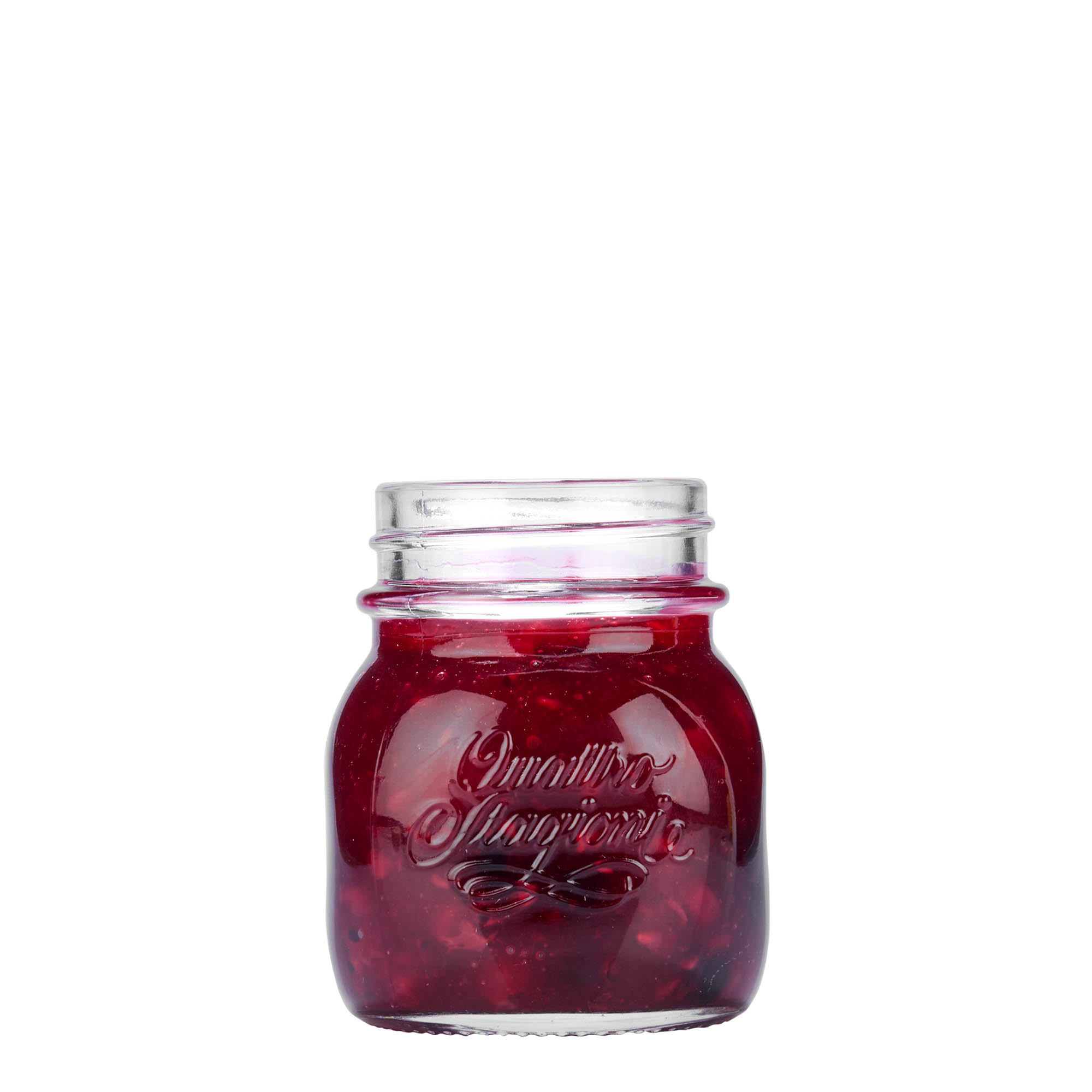 150 ml sticlă „Quattro Stagioni”, gura: capac cu filet 150 ml sticlă „Quattro Stagioni”, gura: capac cu filet