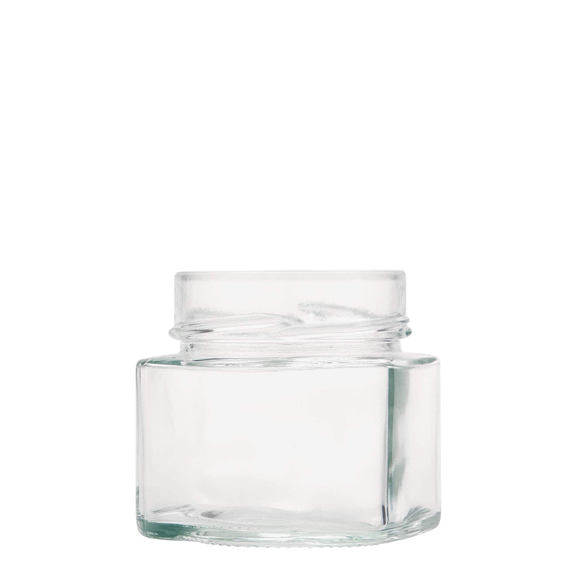 212 ml borcan pătrat 'Kimba', gura: Extra-Deep-Twist-Off (EDTO 70)