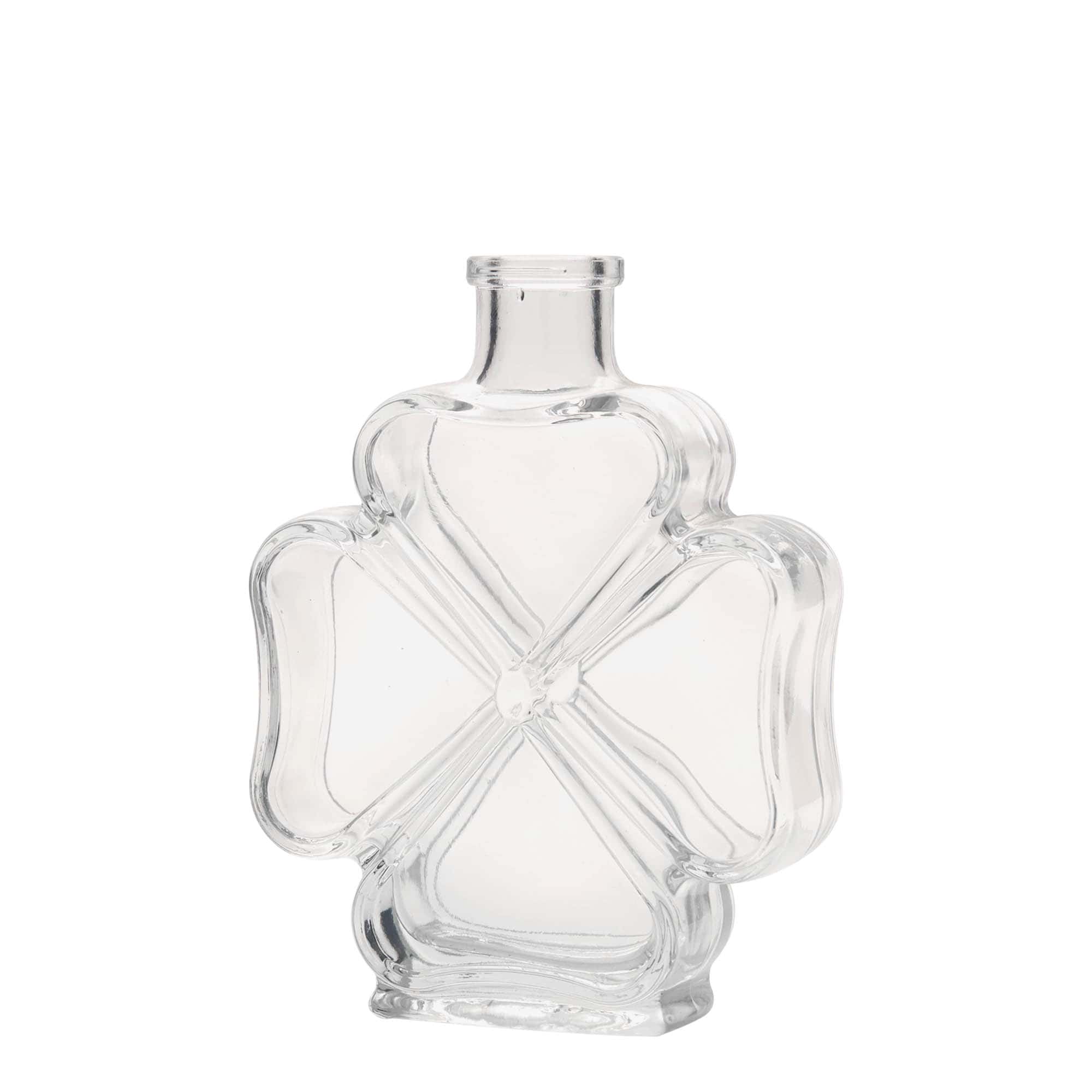 Sticlă de sticlă de 200 ml „Trifoi”, gură: dop de plută Sticlă de sticlă de 200 ml „Trifoi”, gură: dop de plută