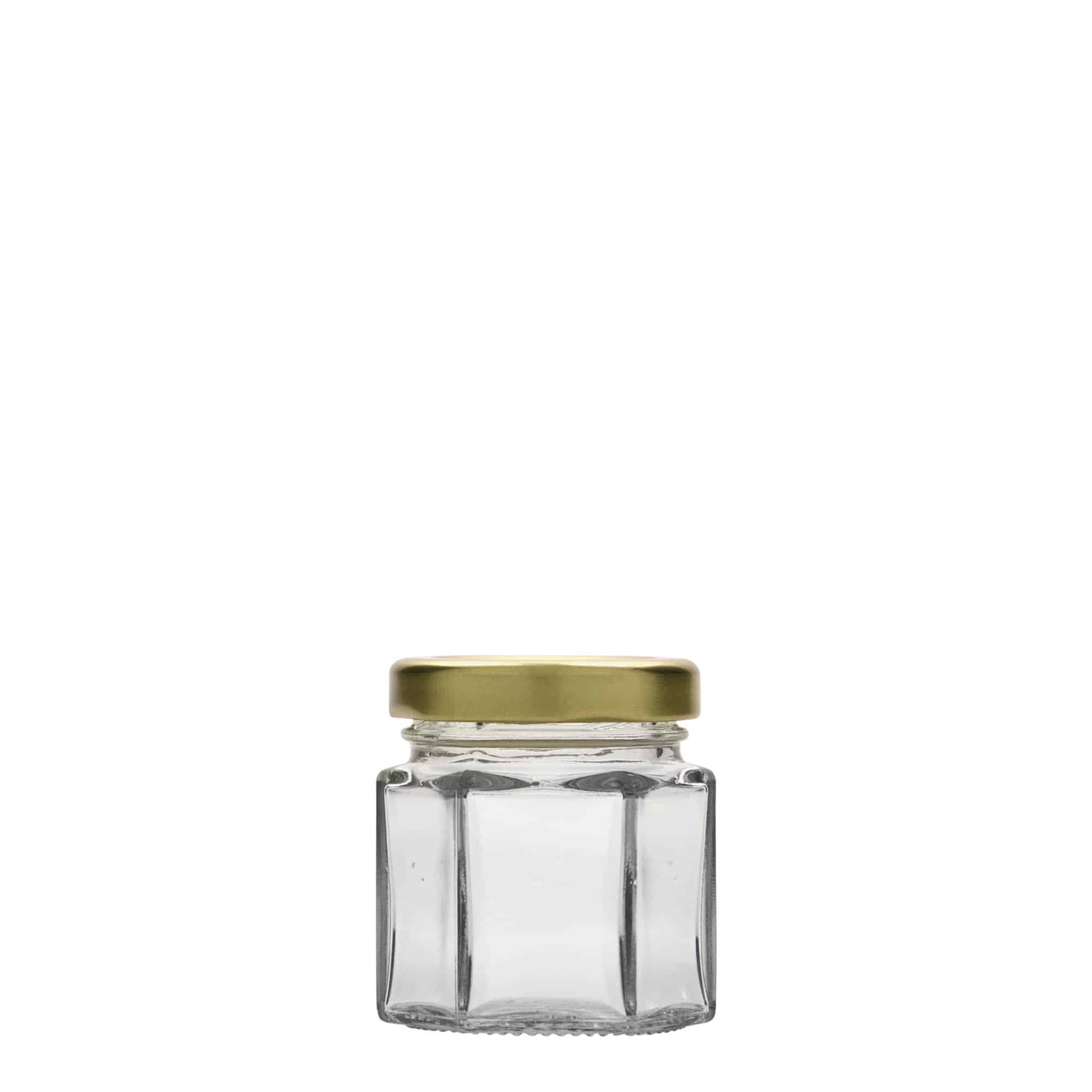 47 ml borcan hexagonal, gura: Twist-Off (TO 43)