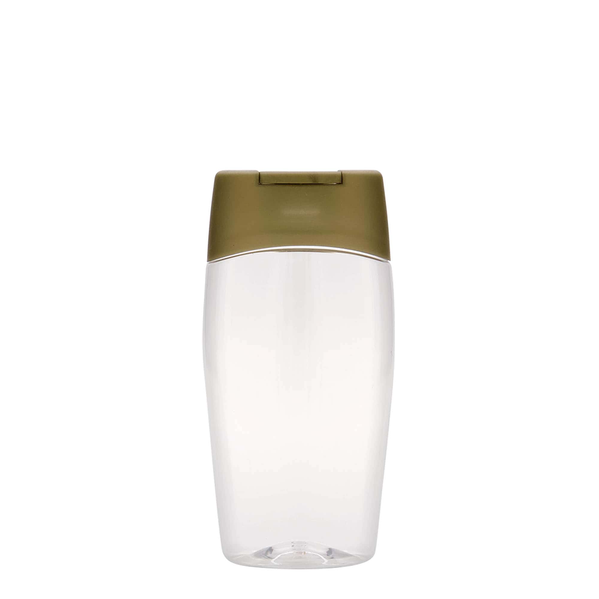 Sticlă PET de 200 ml „Squeeze”, ovală, din plastic