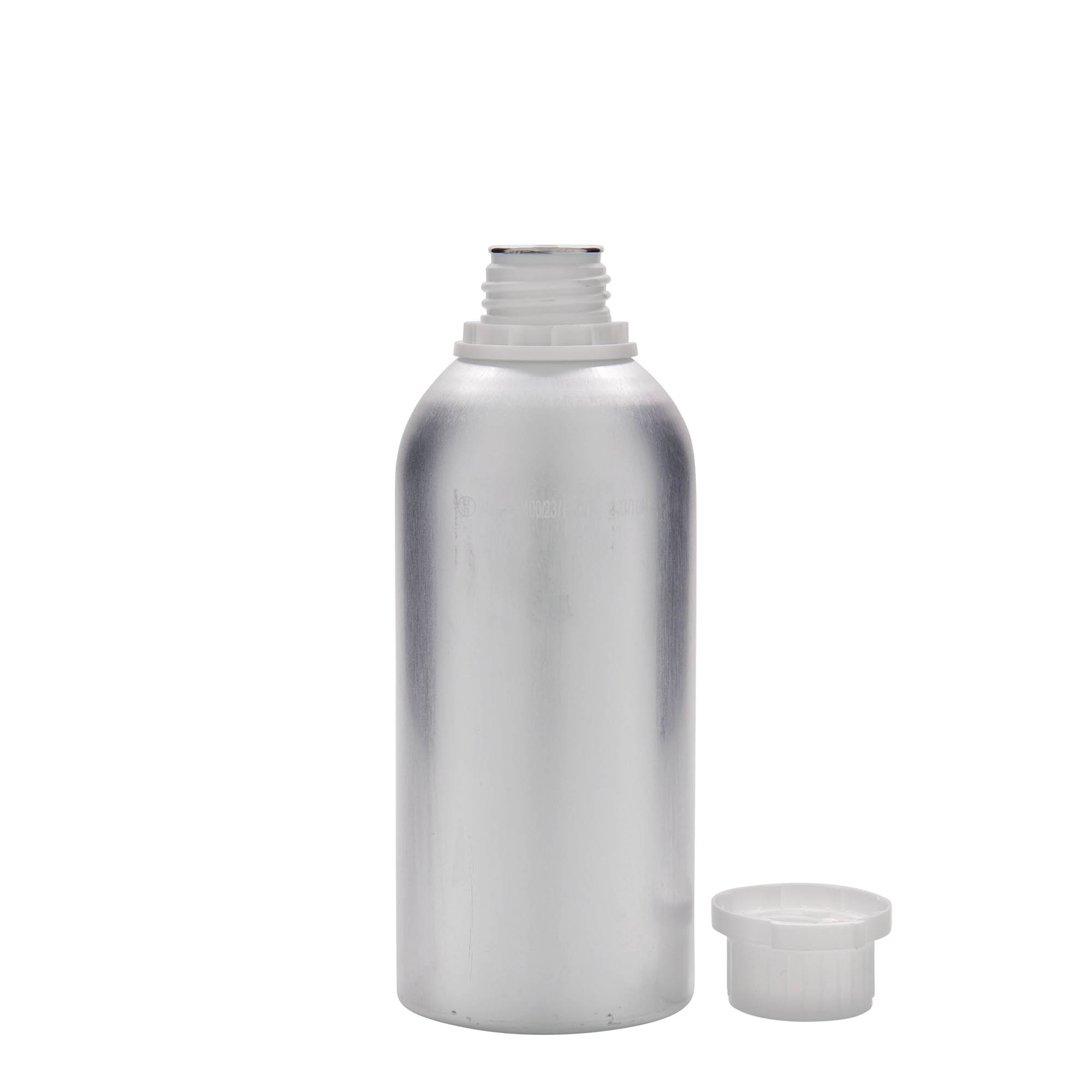 Sticlă de aluminiu de 625 ml, metal, argintiu, gura: DIN 32