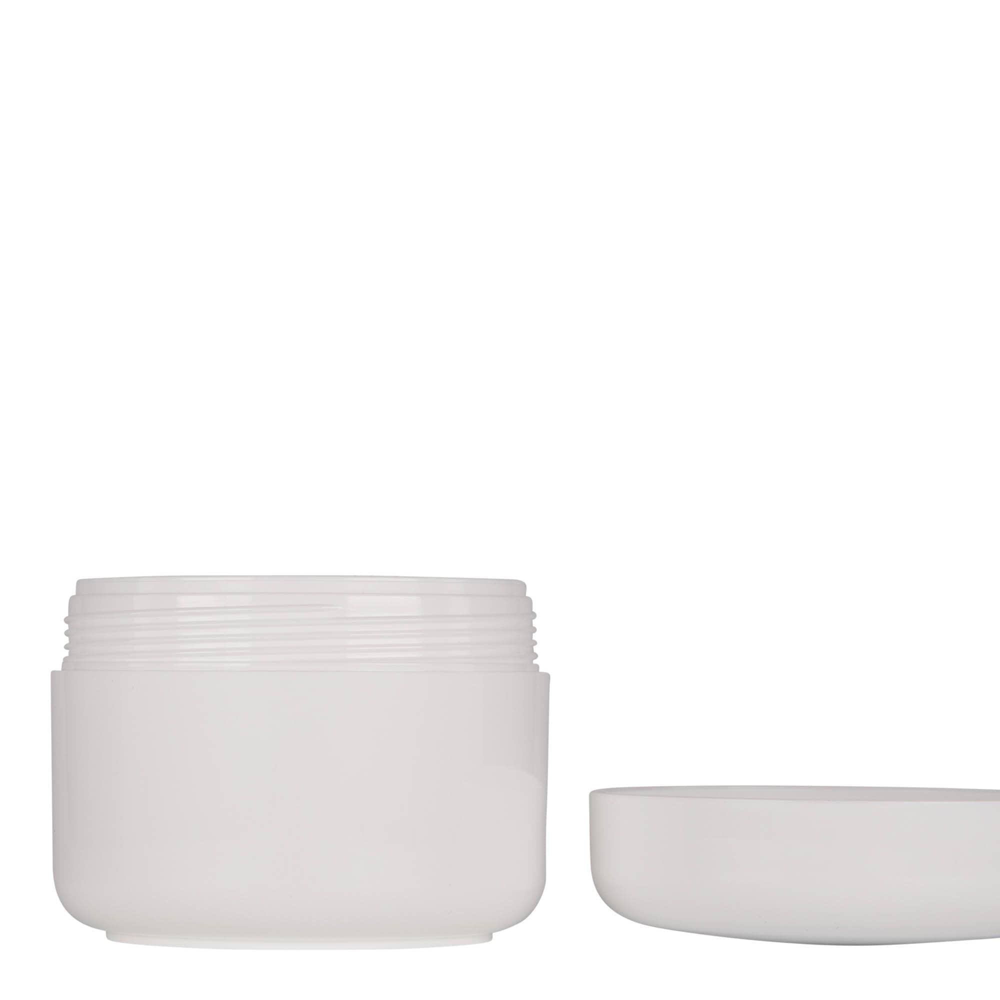 200 ml cutie din plastic „Bianca”, PP, alb, deschidere: capac cu filet