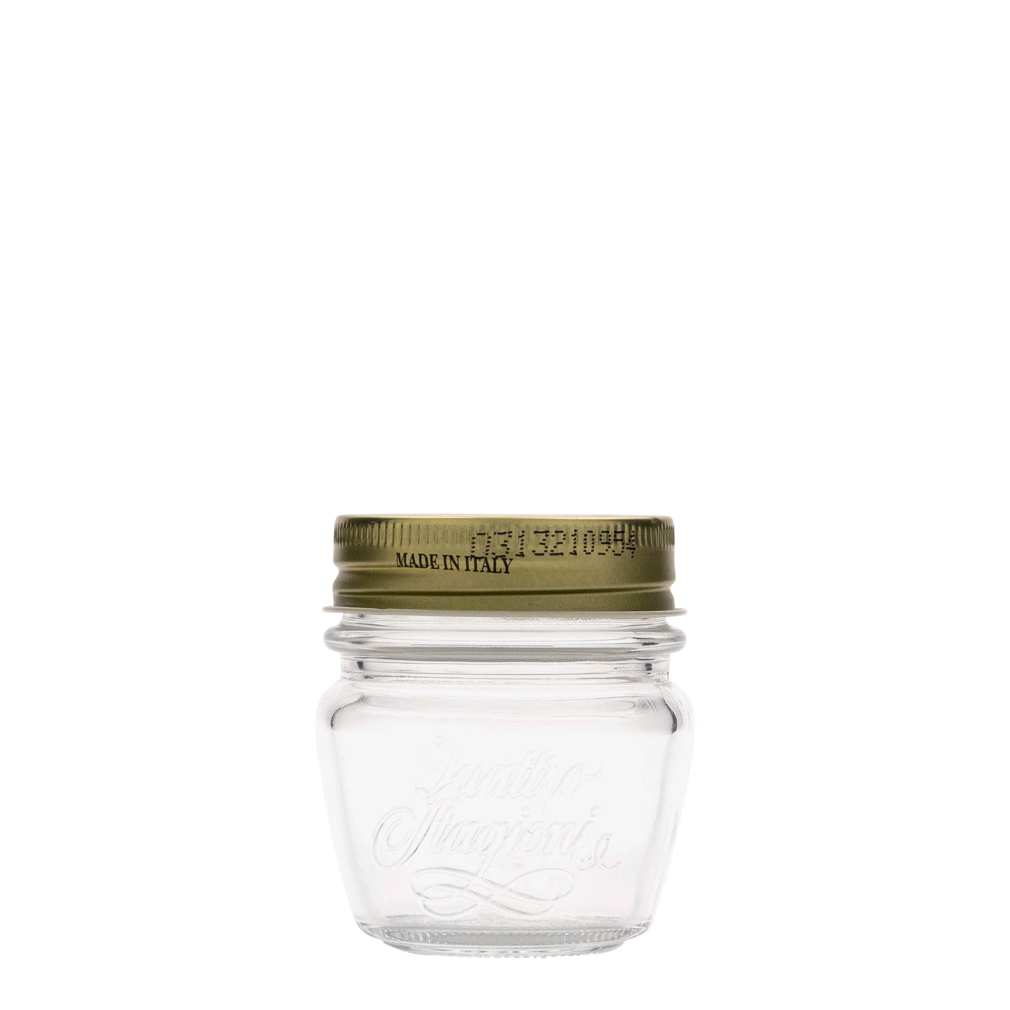 80 ml borcan pentru bijuterii „Quattro Stagioni”, gura: capac cu filet 80 ml borcan pentru bijuterii „Quattro Stagioni”, gura: capac cu filet