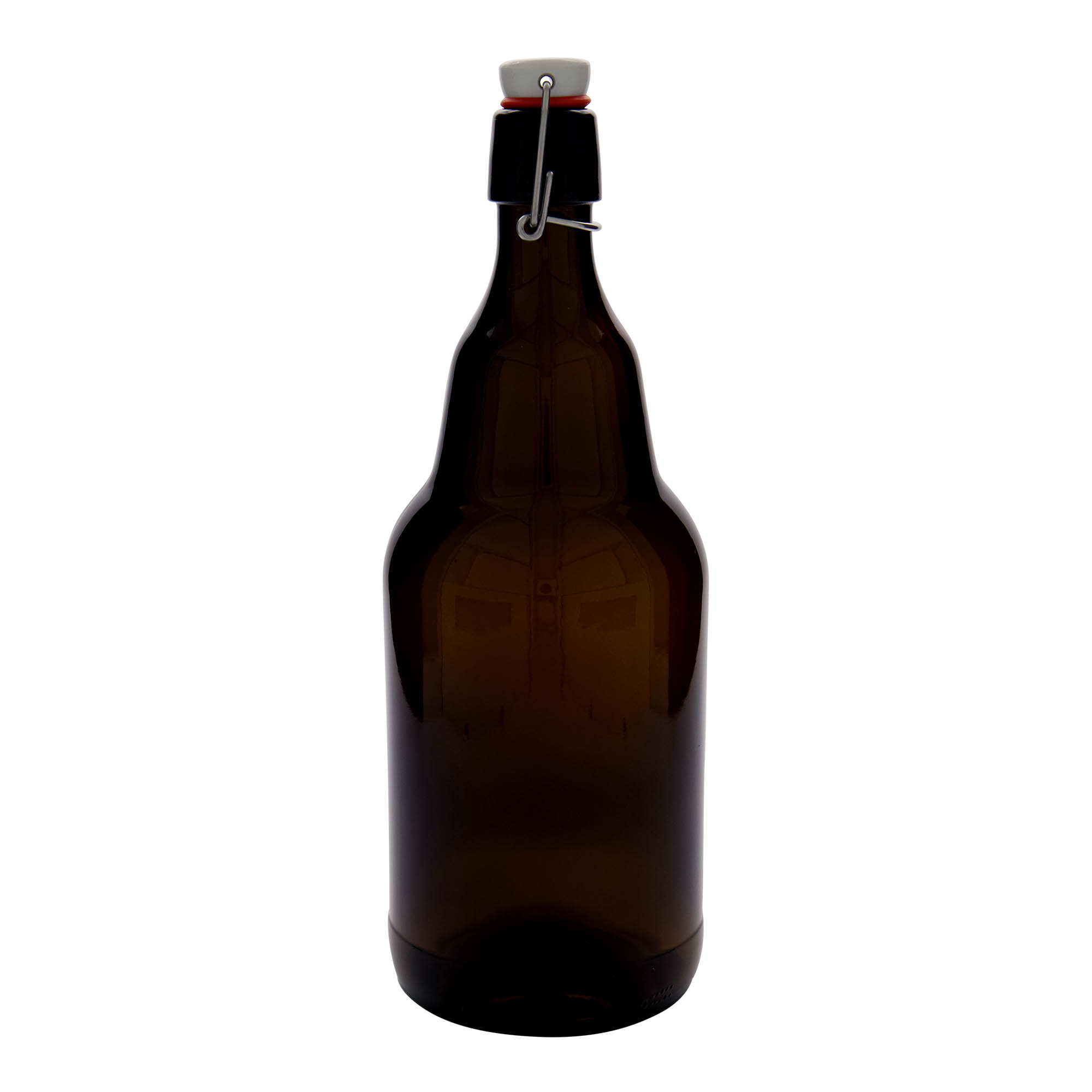 Sticlă de bere 2.000 ml, sticlă, maro, gura: închidere cu clemă Sticlă de bere 2.000 ml, sticlă, maro, gura: închidere cu clemă