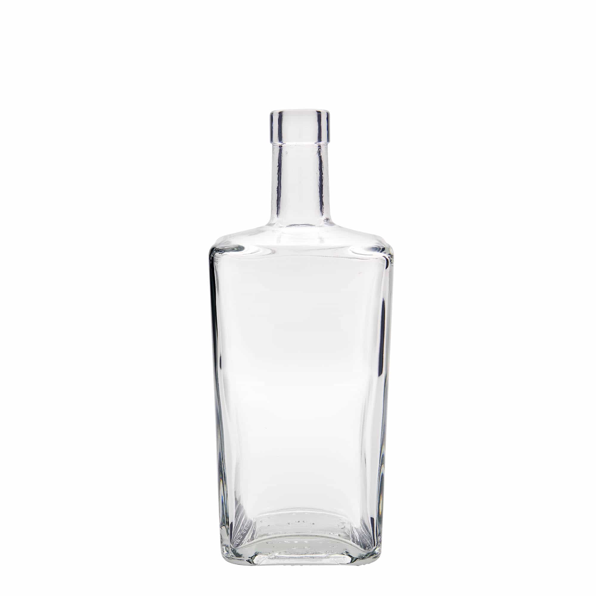 Sticlă de sticlă de 700 ml „Noel”, pătrată, gura: dop de plută