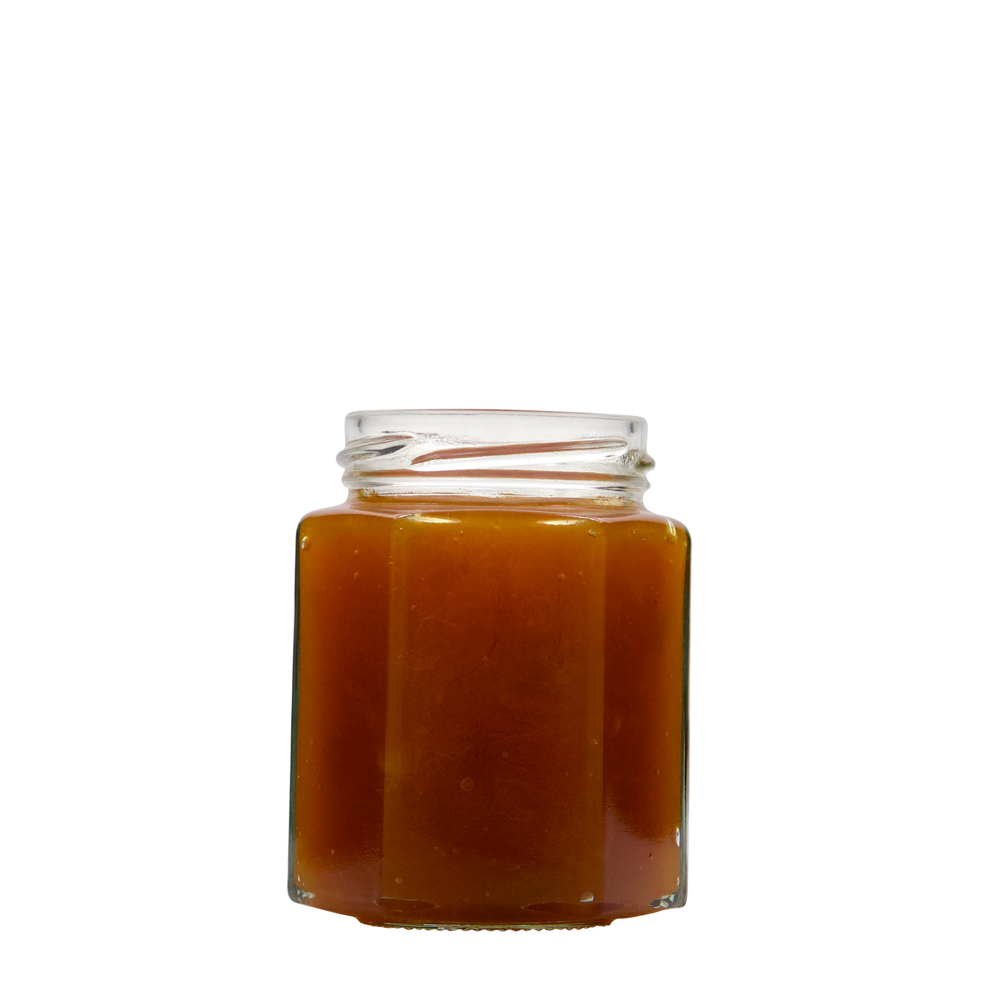 196 ml borcan hexagonal, gura: Twist-Off (TO 58)