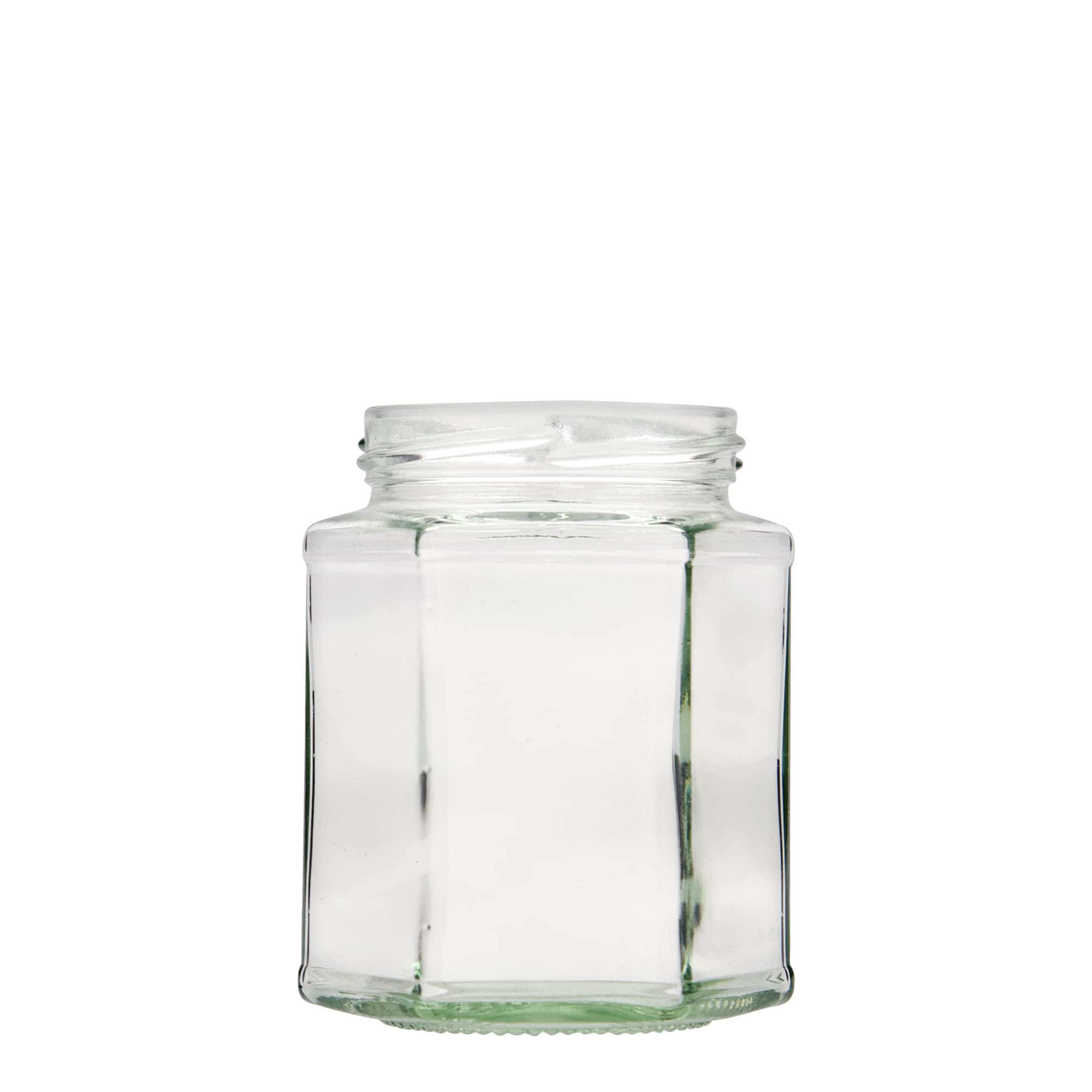 324 ml borcan hexagonal, gura: Twist-Off (TO 66)