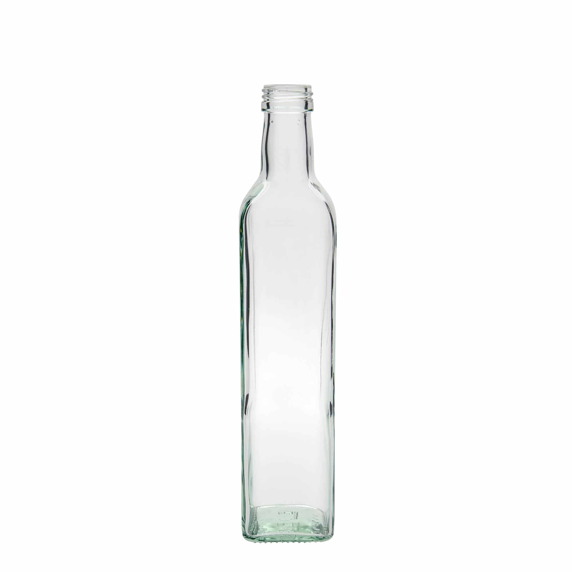 Sticlă de sticlă de 500 ml „Marasca”, pătrată, gura: PP 31,5