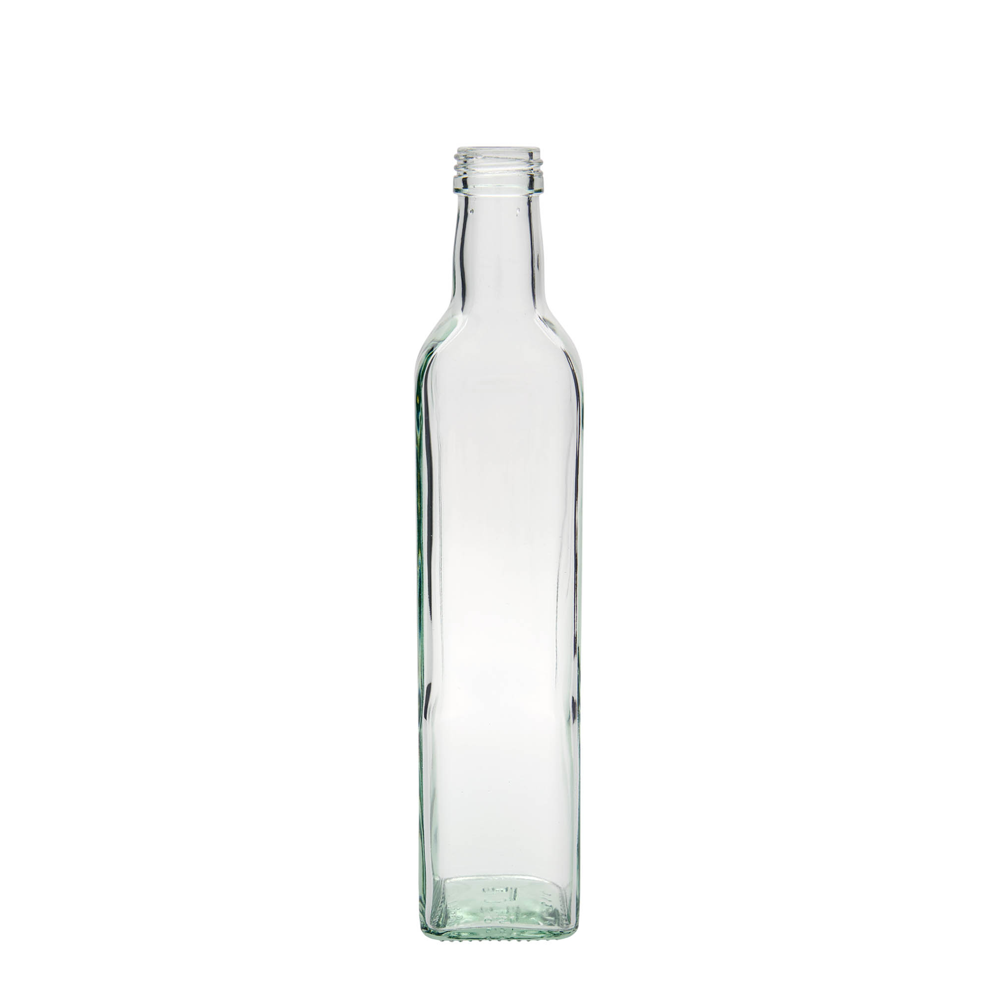 Sticlă de sticlă de 500 ml „Marasca”, pătrată, gura: PP 31,5 Sticlă de sticlă de 500 ml „Marasca”, pătrată, gura: PP 31,5